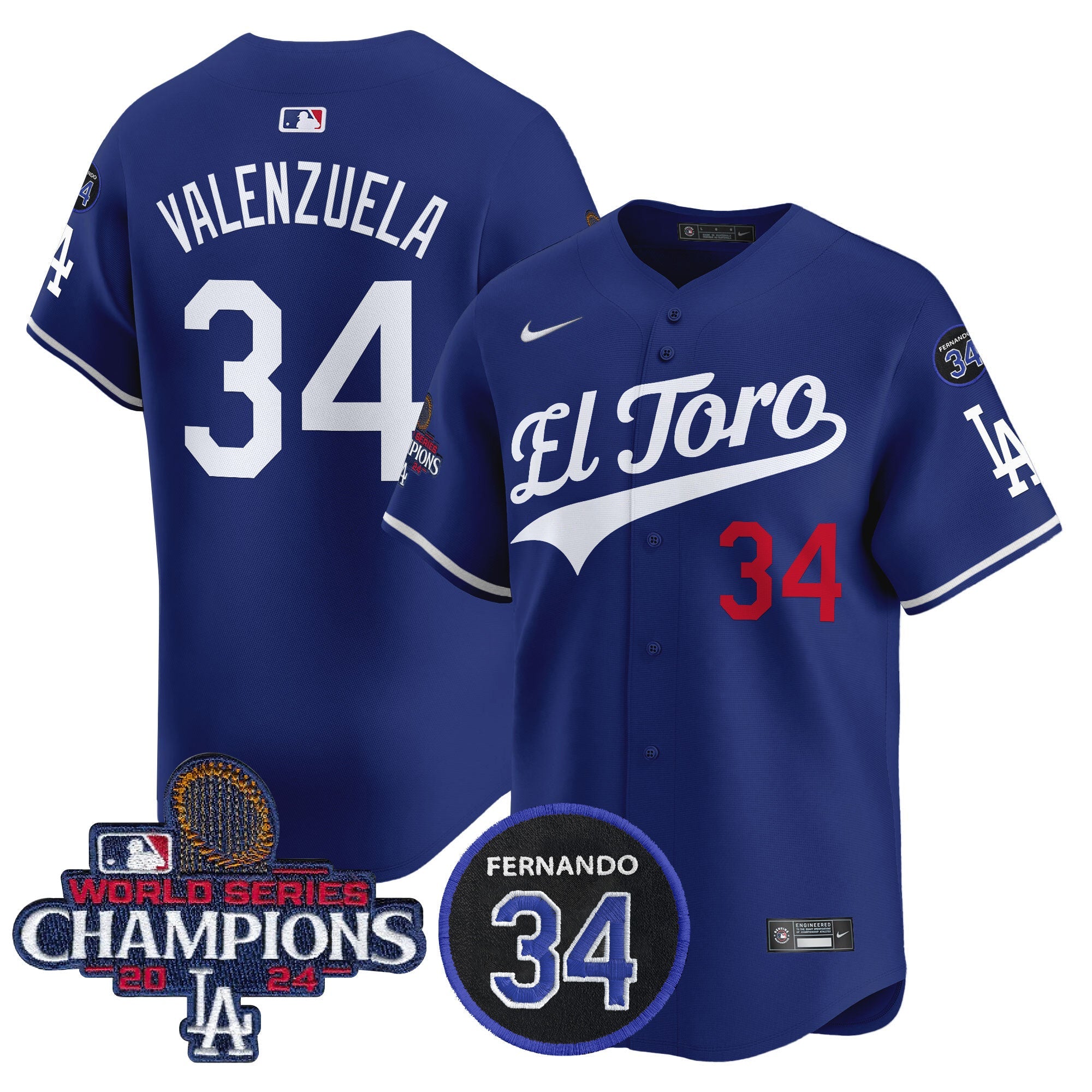 Men’s El Toro 2024 World Series Champions Patch Vapor Premier Limited Jersey