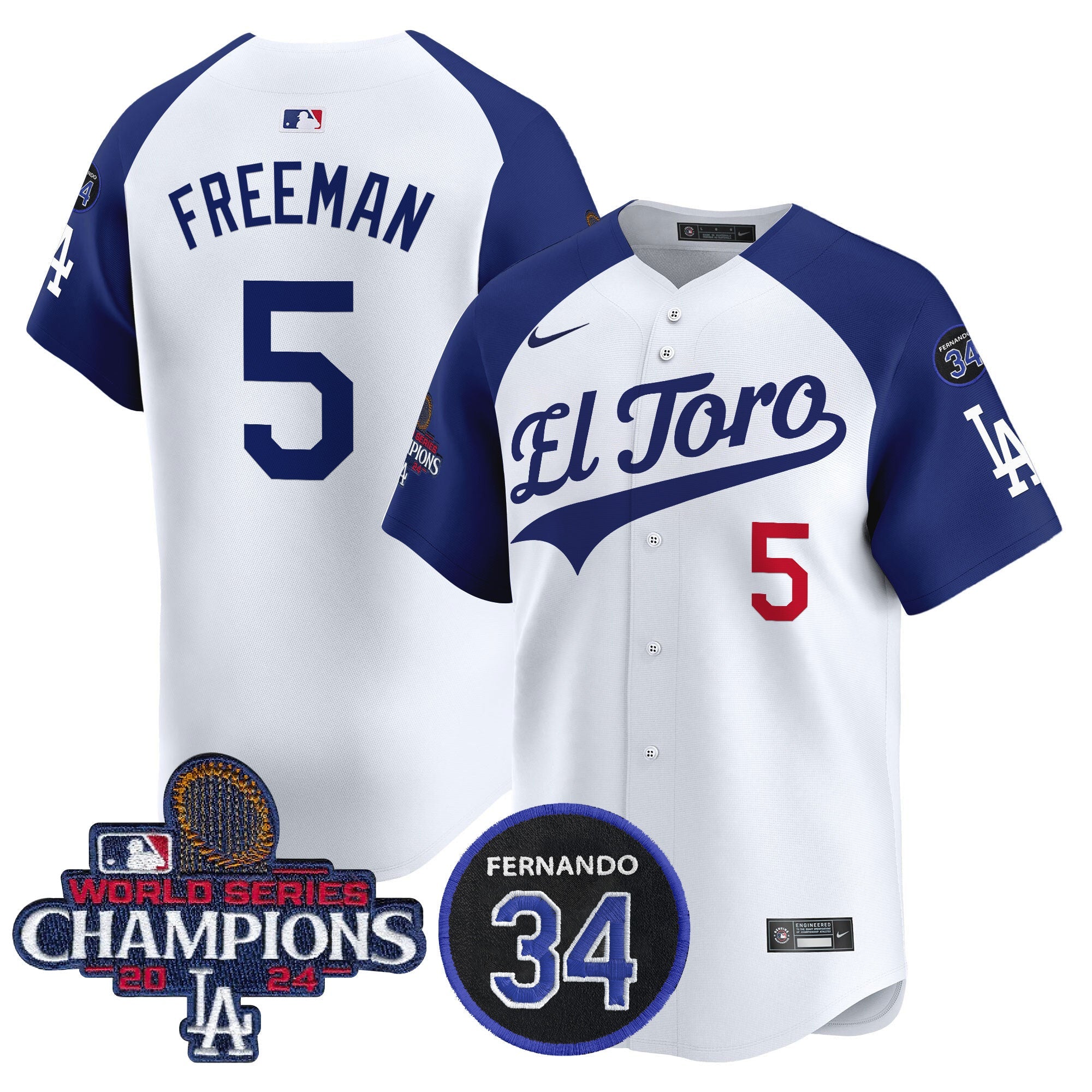 Men’s El Toro 2024 World Series Champions Patch Vapor Premier Limited Jersey