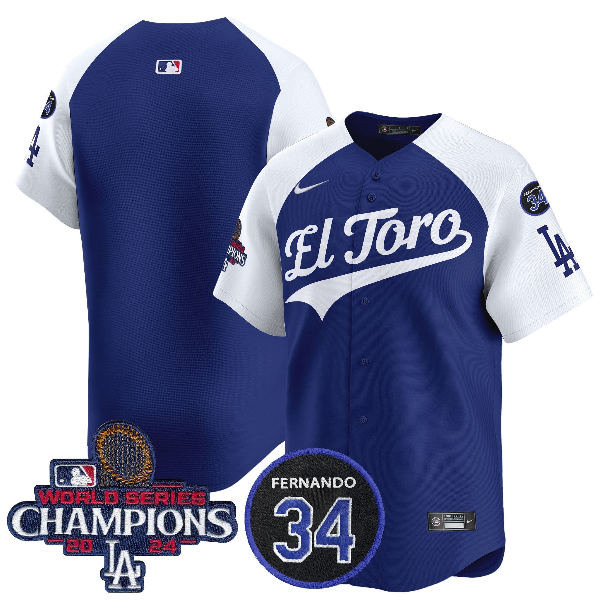 Men’s El Toro 2024 World Series Champions Patch Vapor Premier Limited Jersey