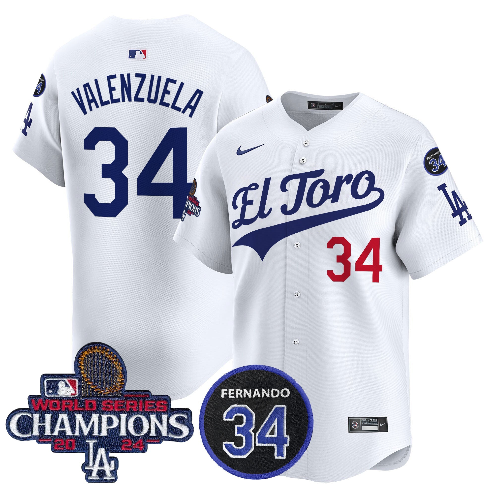 Men’s El Toro 2024 World Series Champions Patch Vapor Premier Limited Jersey