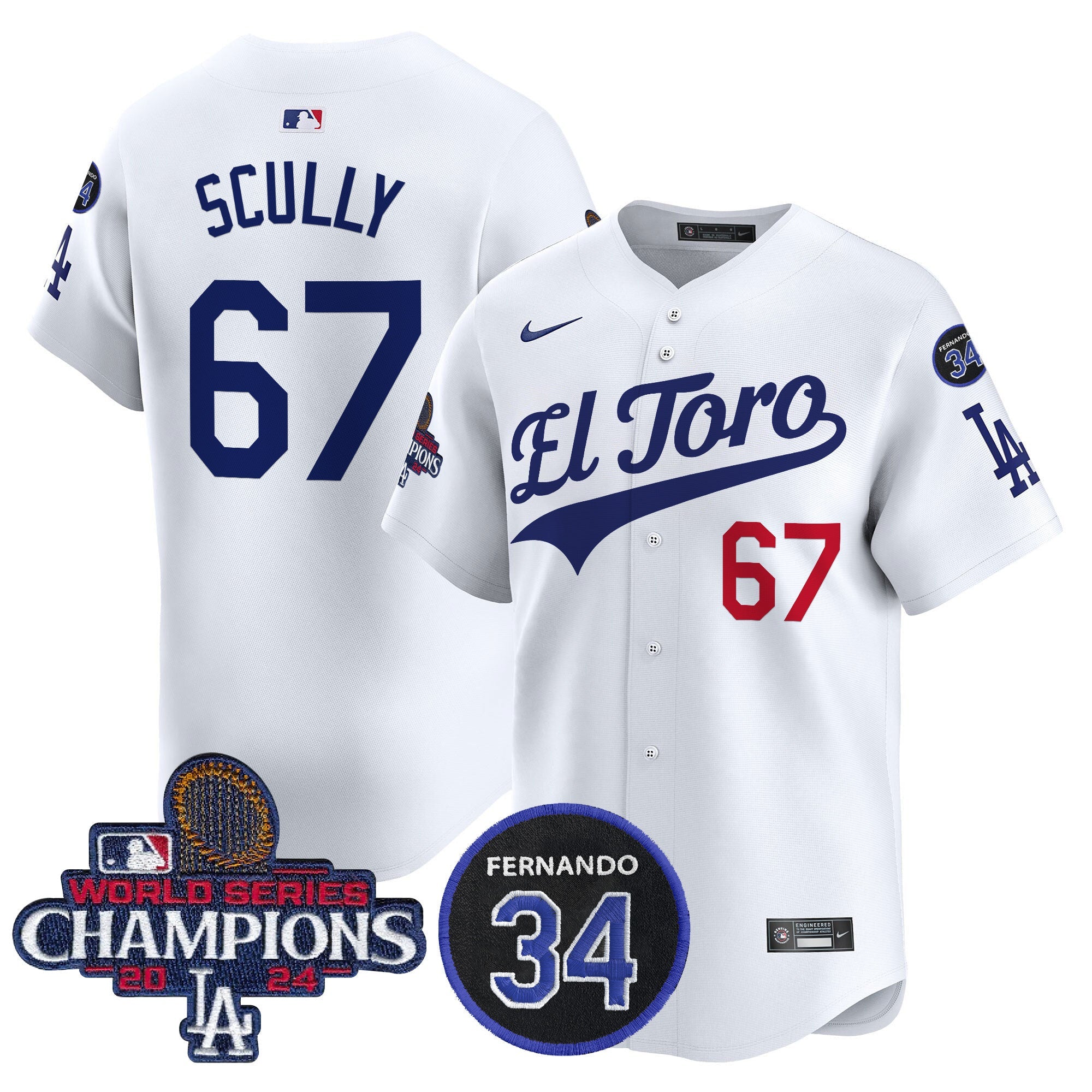 Men’s El Toro 2024 World Series Champions Patch Vapor Premier Limited Jersey