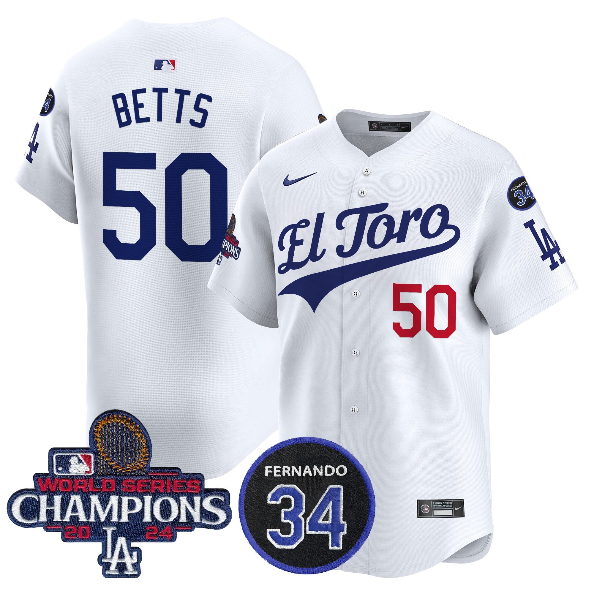 Men’s El Toro 2024 World Series Champions Patch Vapor Premier Limited Jersey