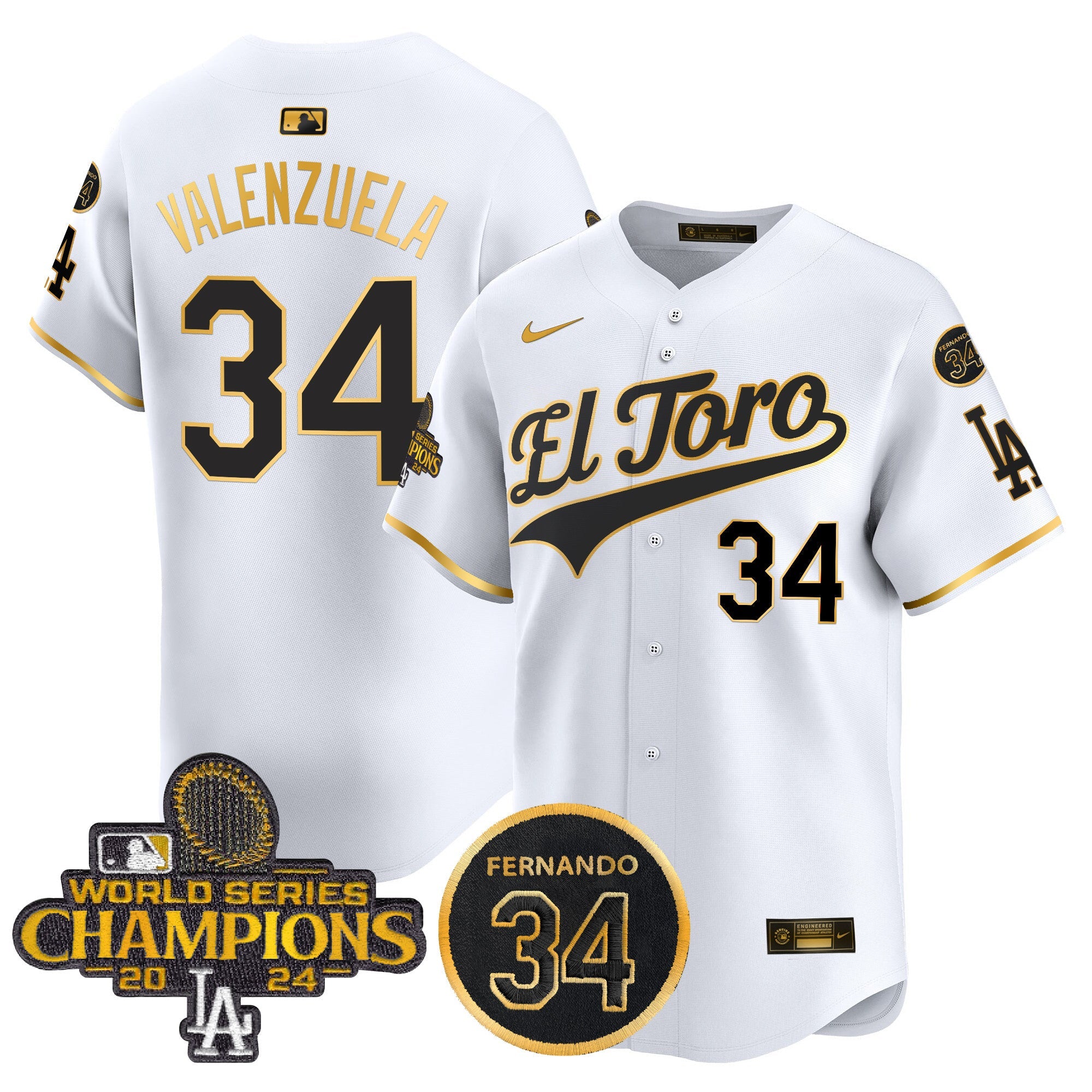 Men’s El Toro 2024 World Series Champions Patch Vapor Premier Limited Jersey