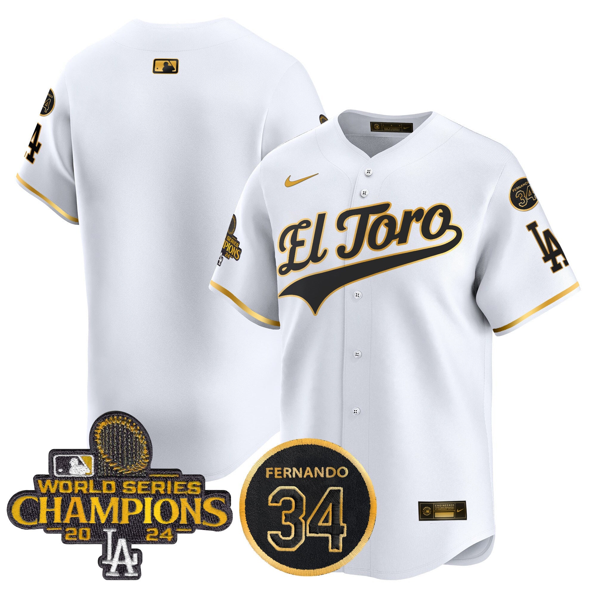 Men’s El Toro 2024 World Series Champions Patch Vapor Premier Limited Jersey