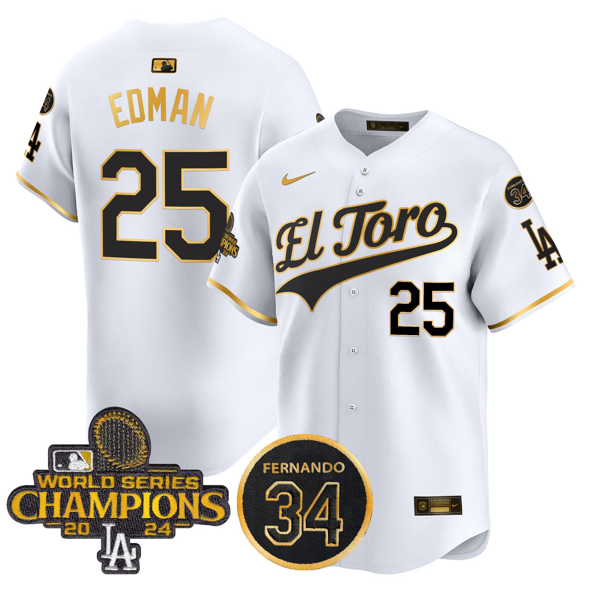 Men’s El Toro 2024 World Series Champions Patch Vapor Premier Limited Jersey