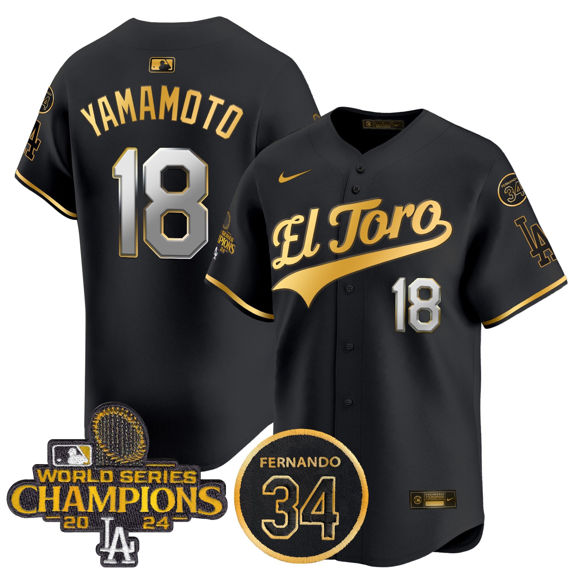 Men’s El Toro 2024 World Series Champions Patch Vapor Premier Limited Jersey