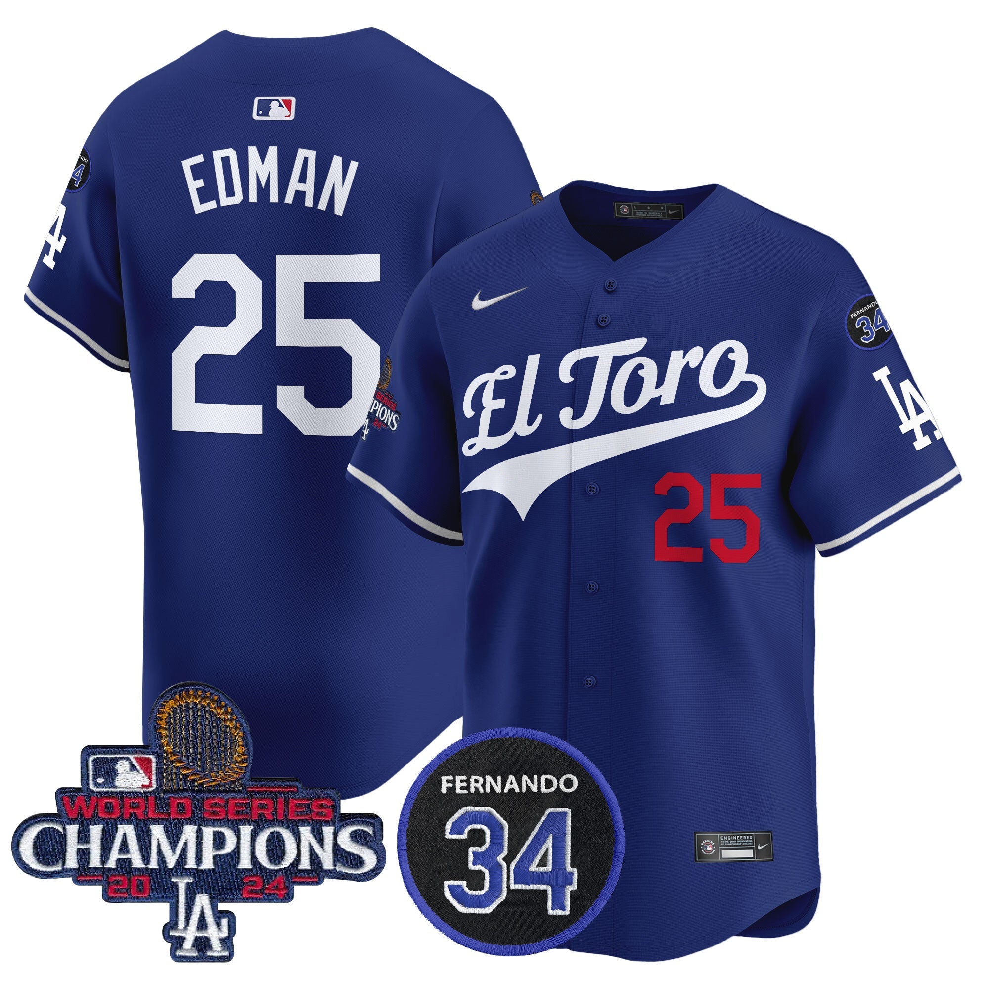 Men’s El Toro 2024 World Series Champions Patch Vapor Premier Limited Jersey