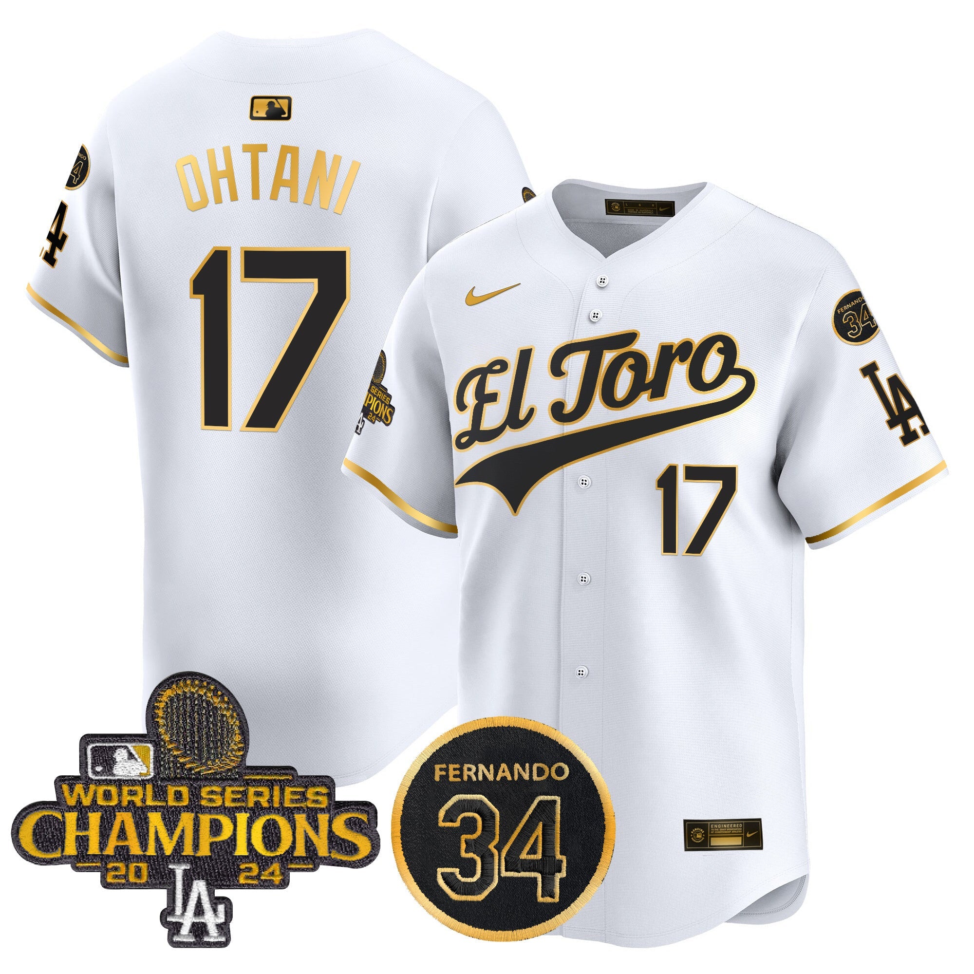 Men’s El Toro 2024 World Series Champions Patch Vapor Premier Limited Jersey