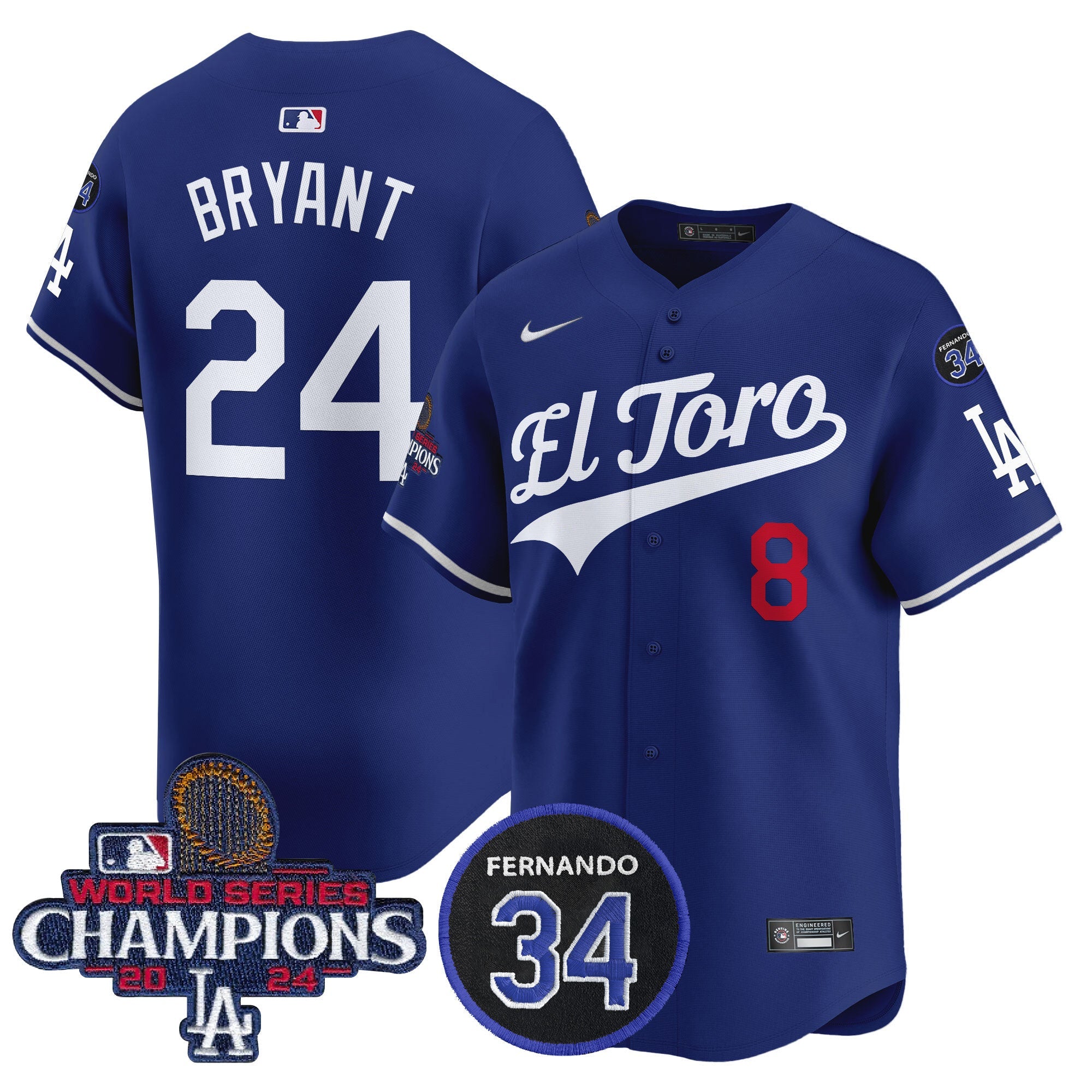 Men’s El Toro 2024 World Series Champions Patch Vapor Premier Limited Jersey