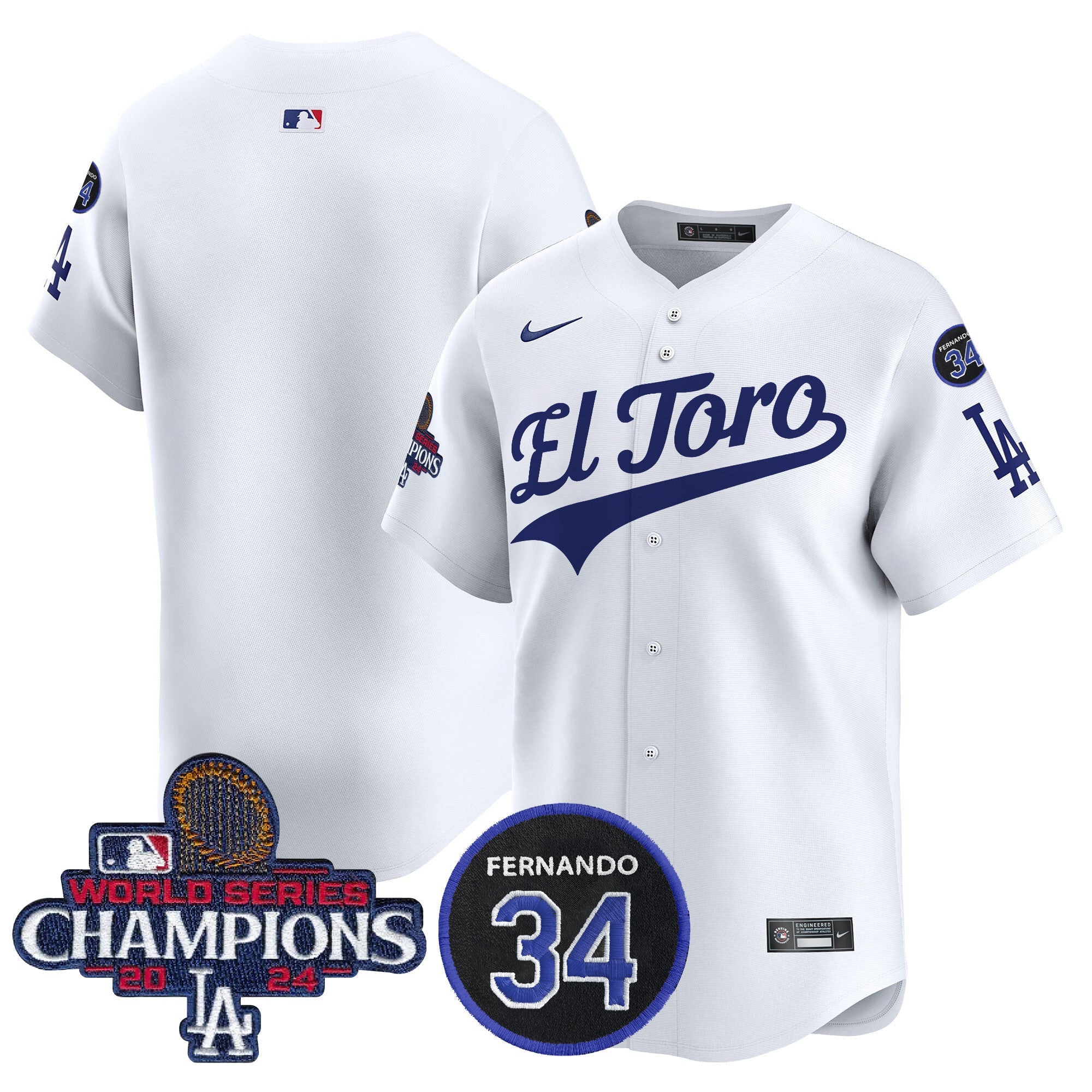 Men’s El Toro 2024 World Series Champions Patch Vapor Premier Limited Jersey