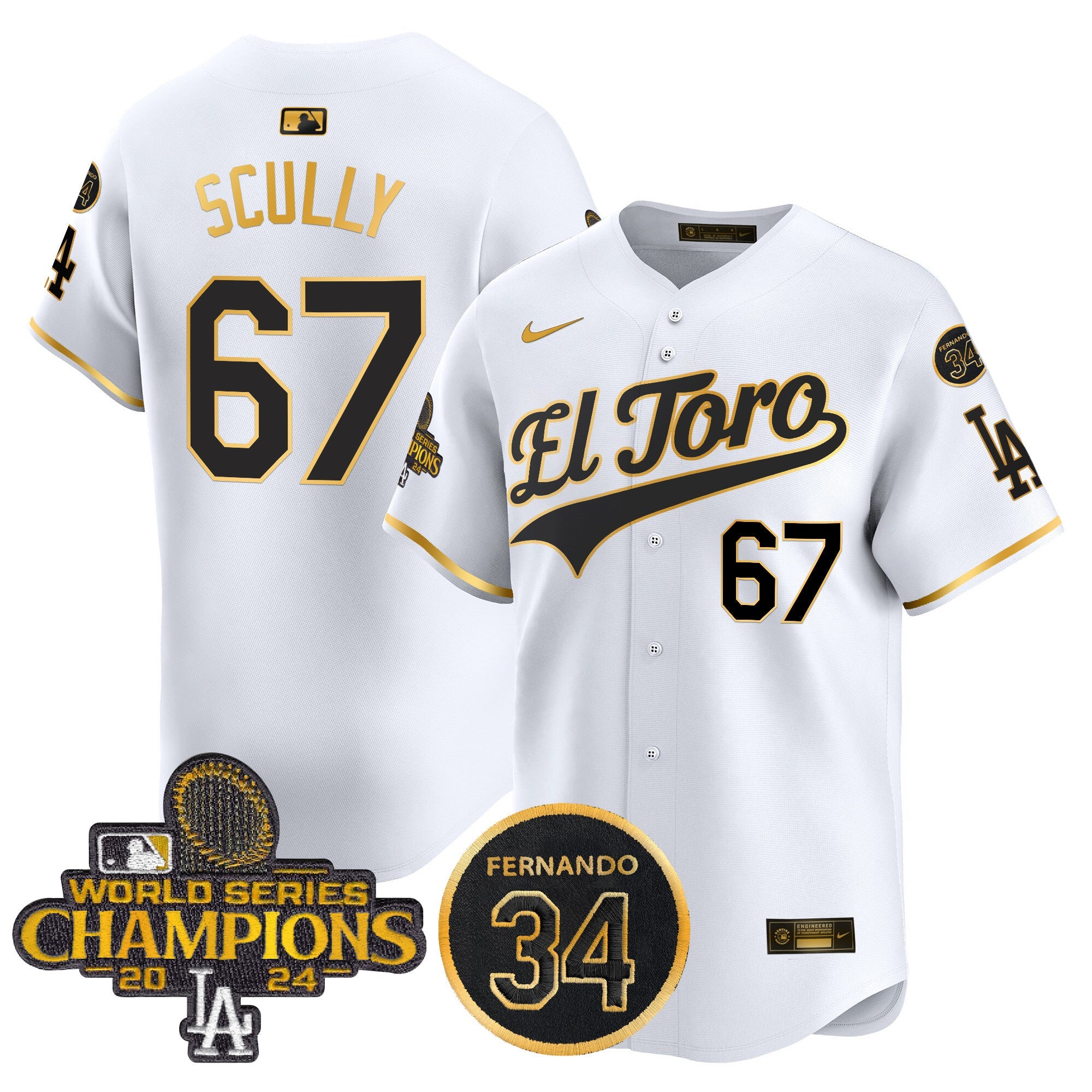 Men’s El Toro 2024 World Series Champions Patch Vapor Premier Limited Jersey