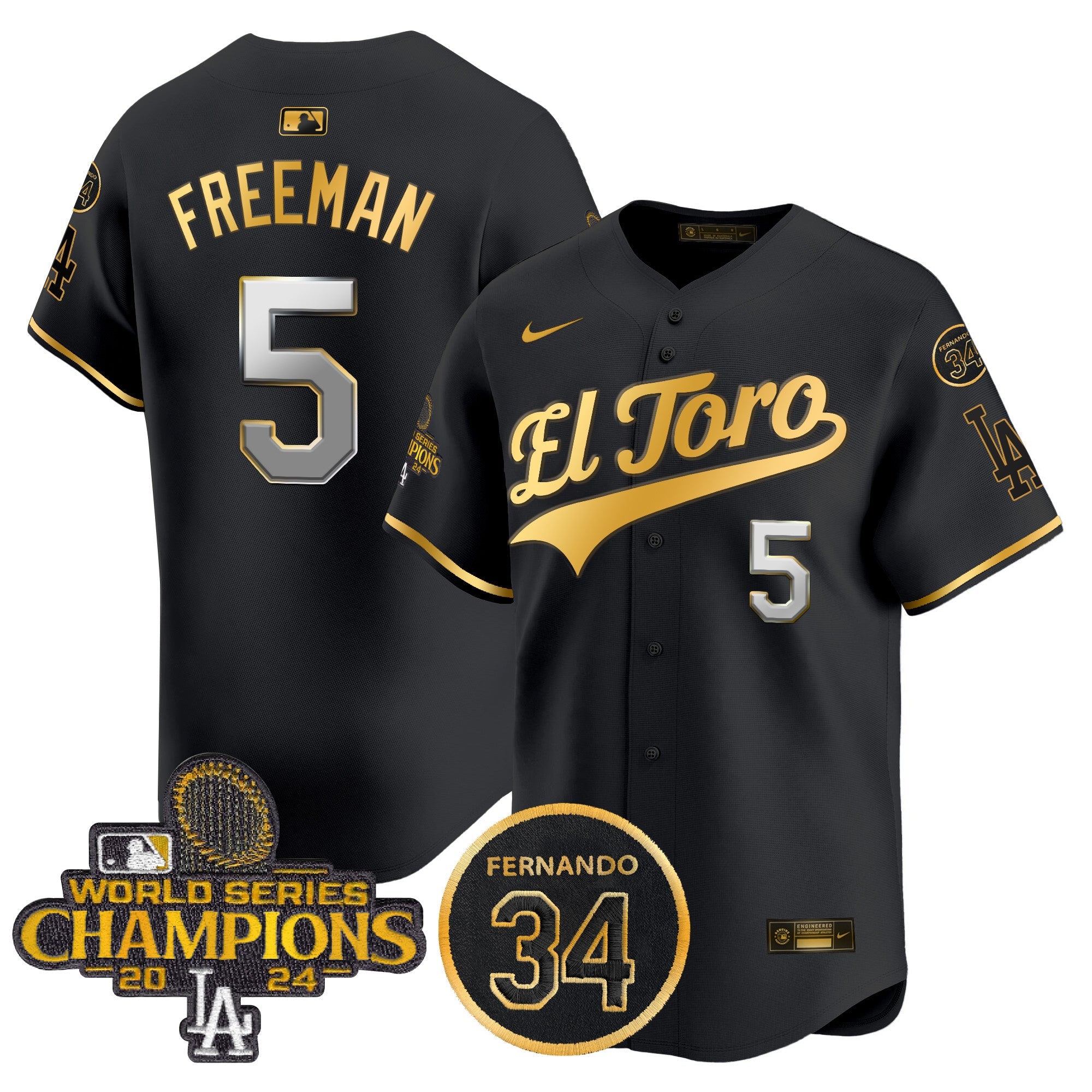 Men’s El Toro 2024 World Series Champions Patch Vapor Premier Limited Jersey