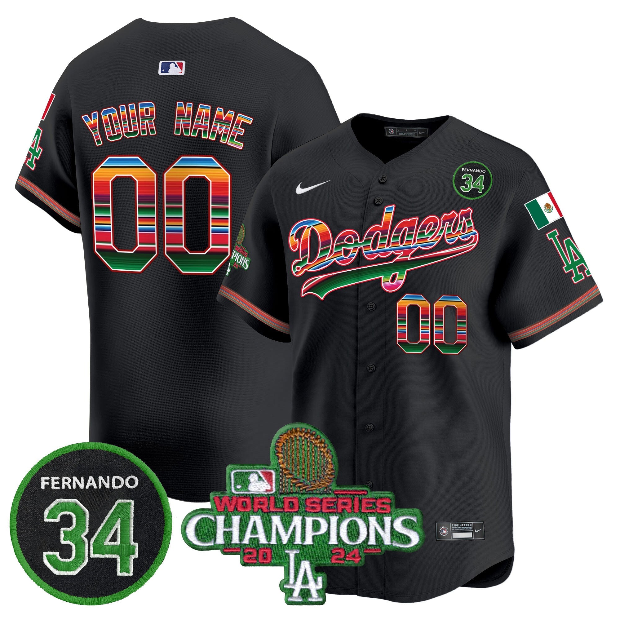 Mexico 2024 World Series Champions Vapor Premier Limited Custom Jersey V2