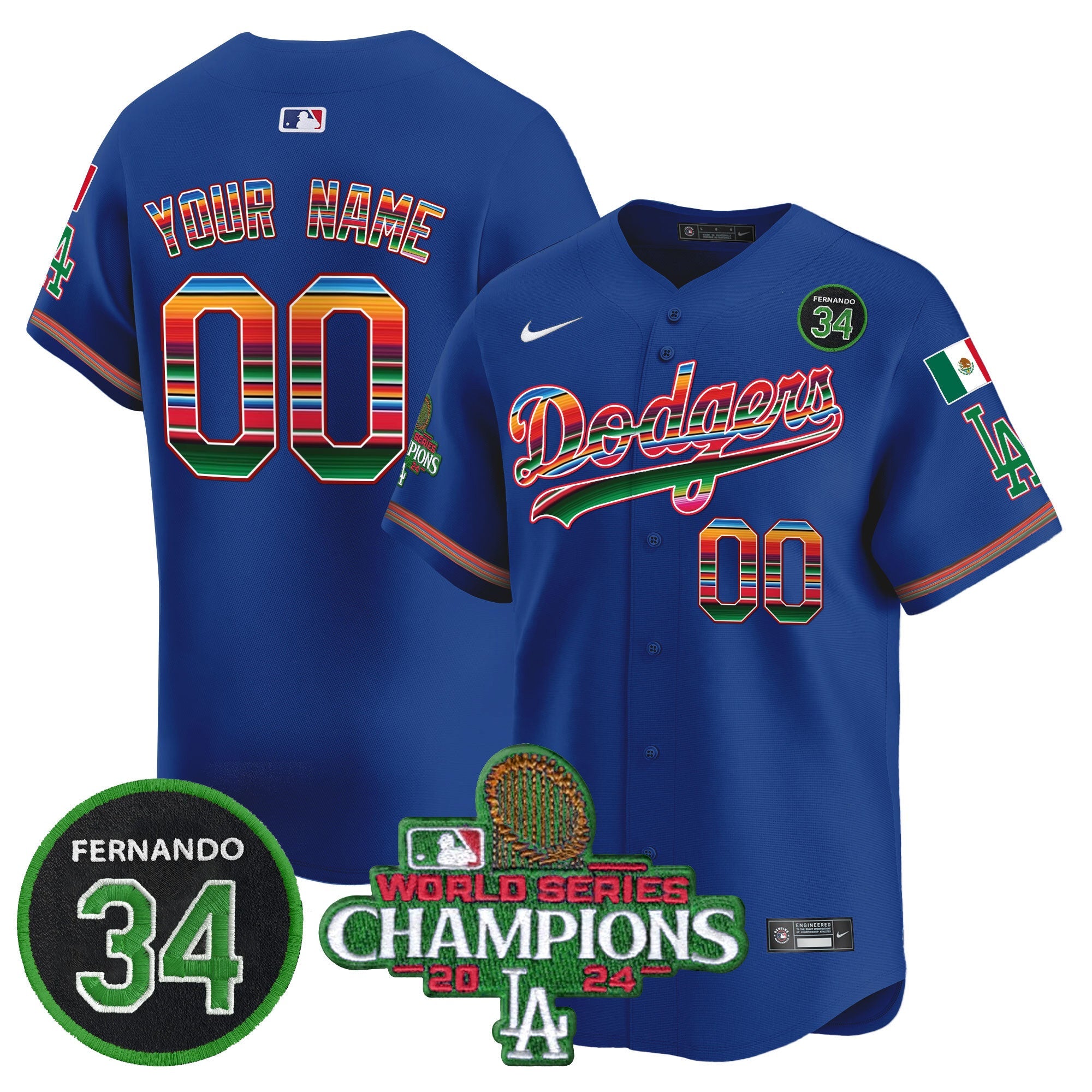 Mexico 2024 World Series Champions Vapor Premier Limited Custom Jersey V2