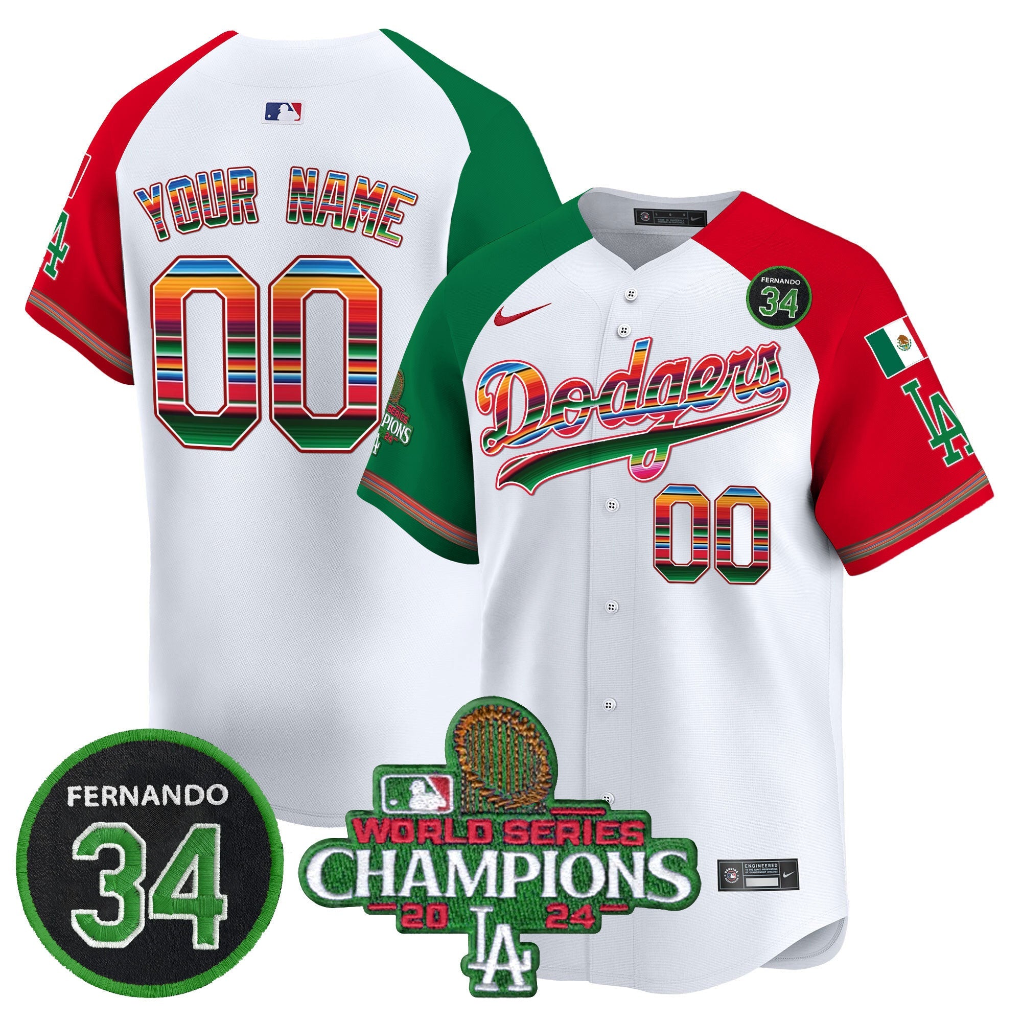 Mexico 2024 World Series Champions Vapor Premier Limited Custom Jersey V2