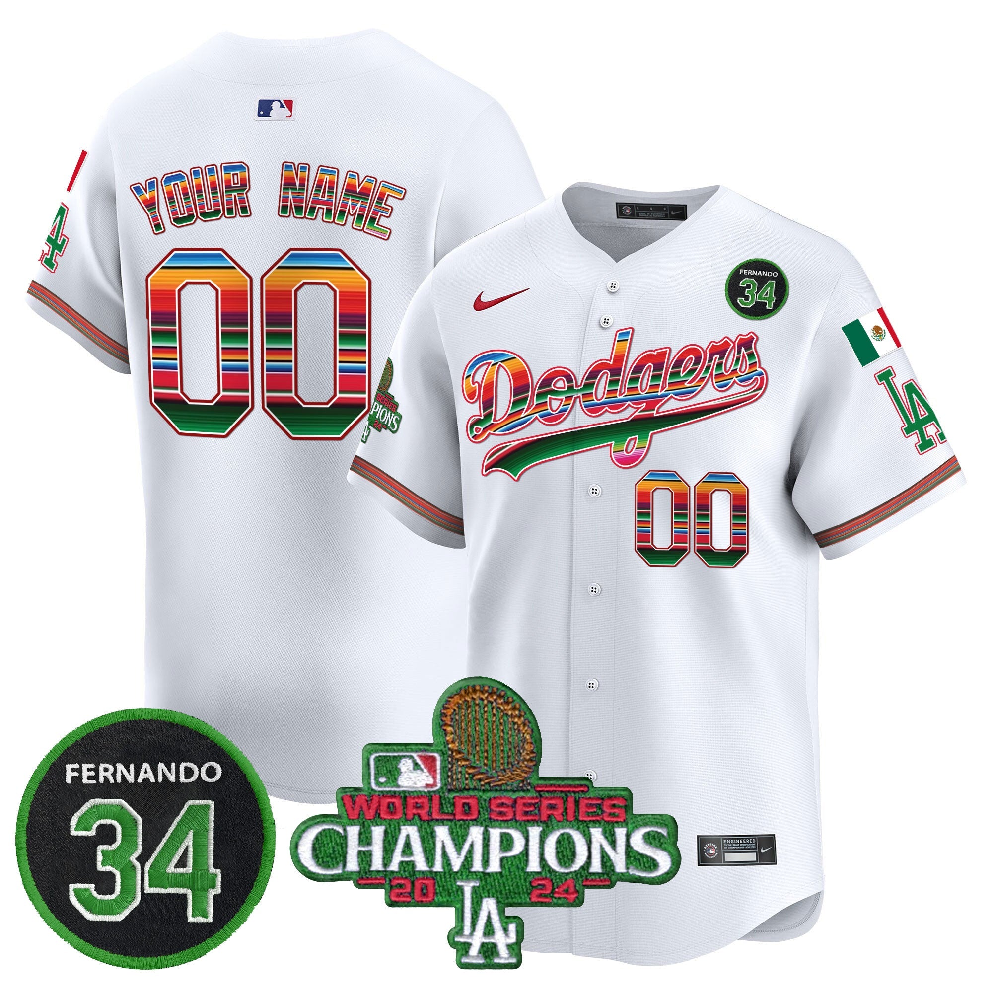 Mexico 2024 World Series Champions Vapor Premier Limited Custom Jersey V2