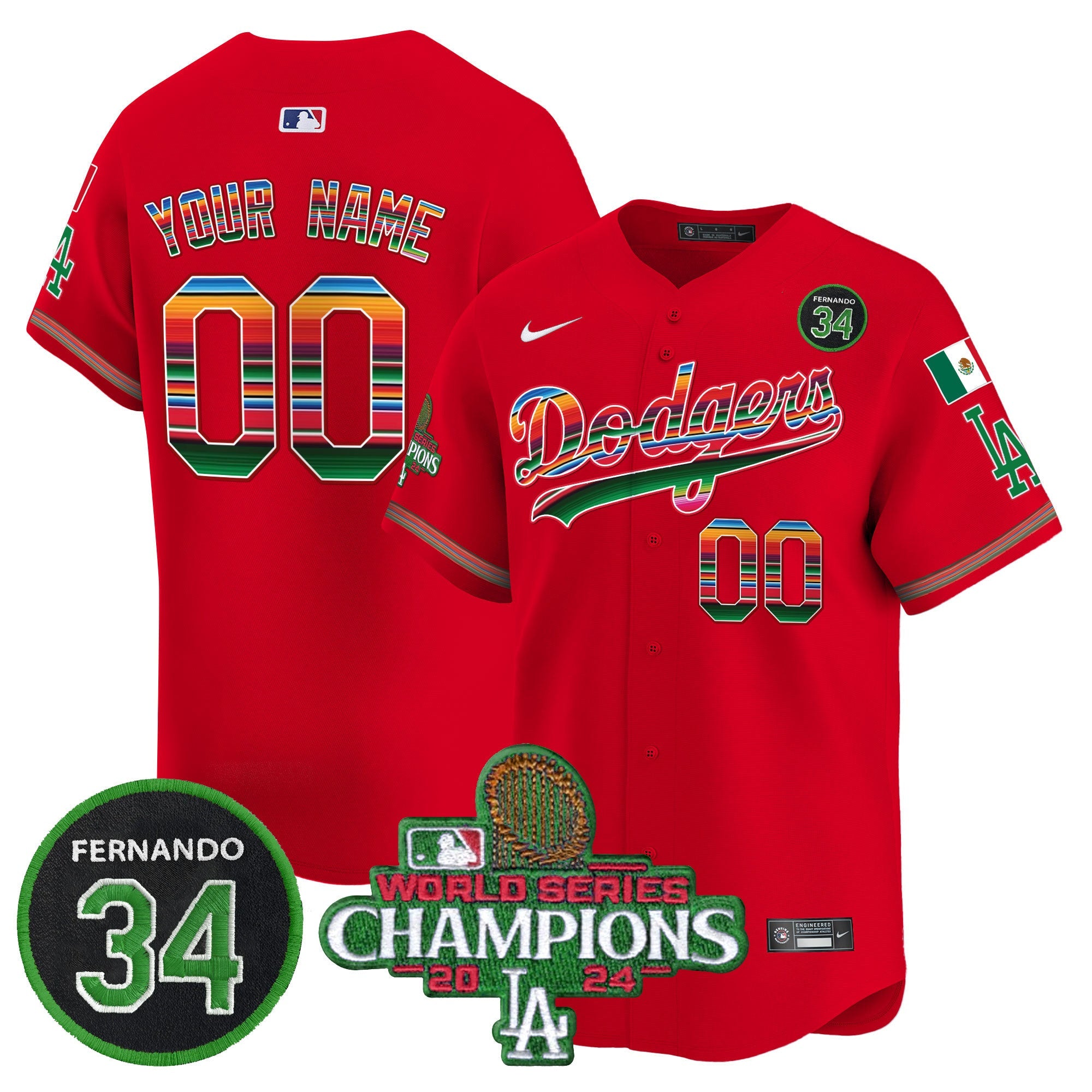 Mexico 2024 World Series Champions Vapor Premier Limited Custom Jersey V2