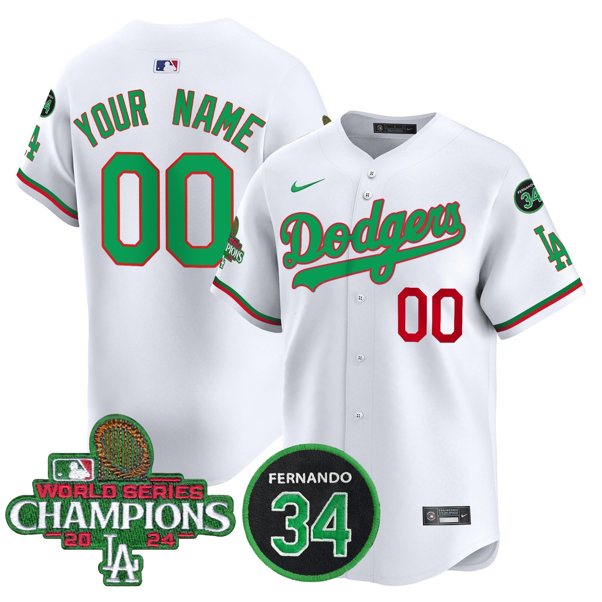 Mexico 2024 World Series Champions Patch Vapor Premier Limited Custom Jersey V3
