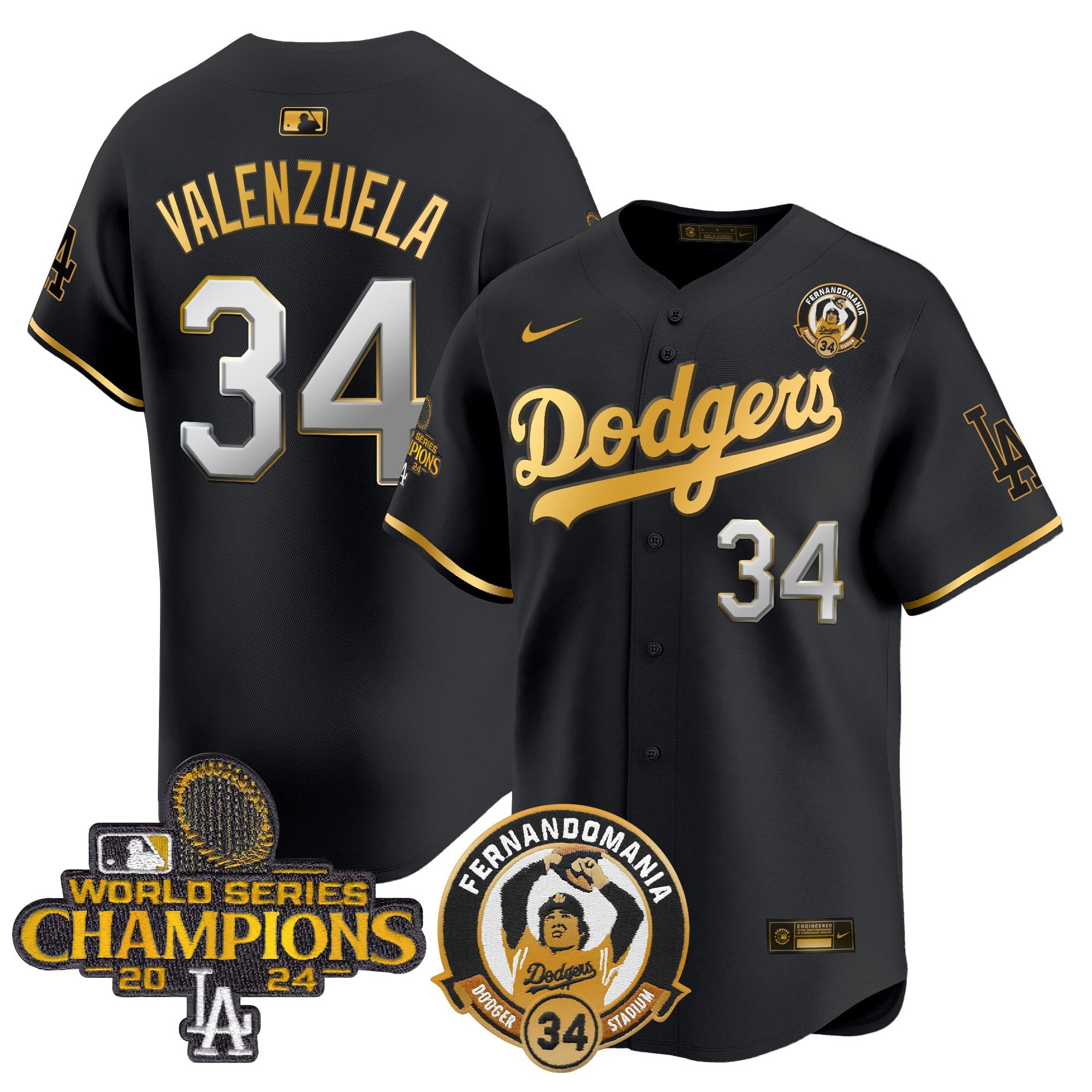 Men’s Fernando & 2024 World Series Champions Patch Vapor Premier Limited Jersey