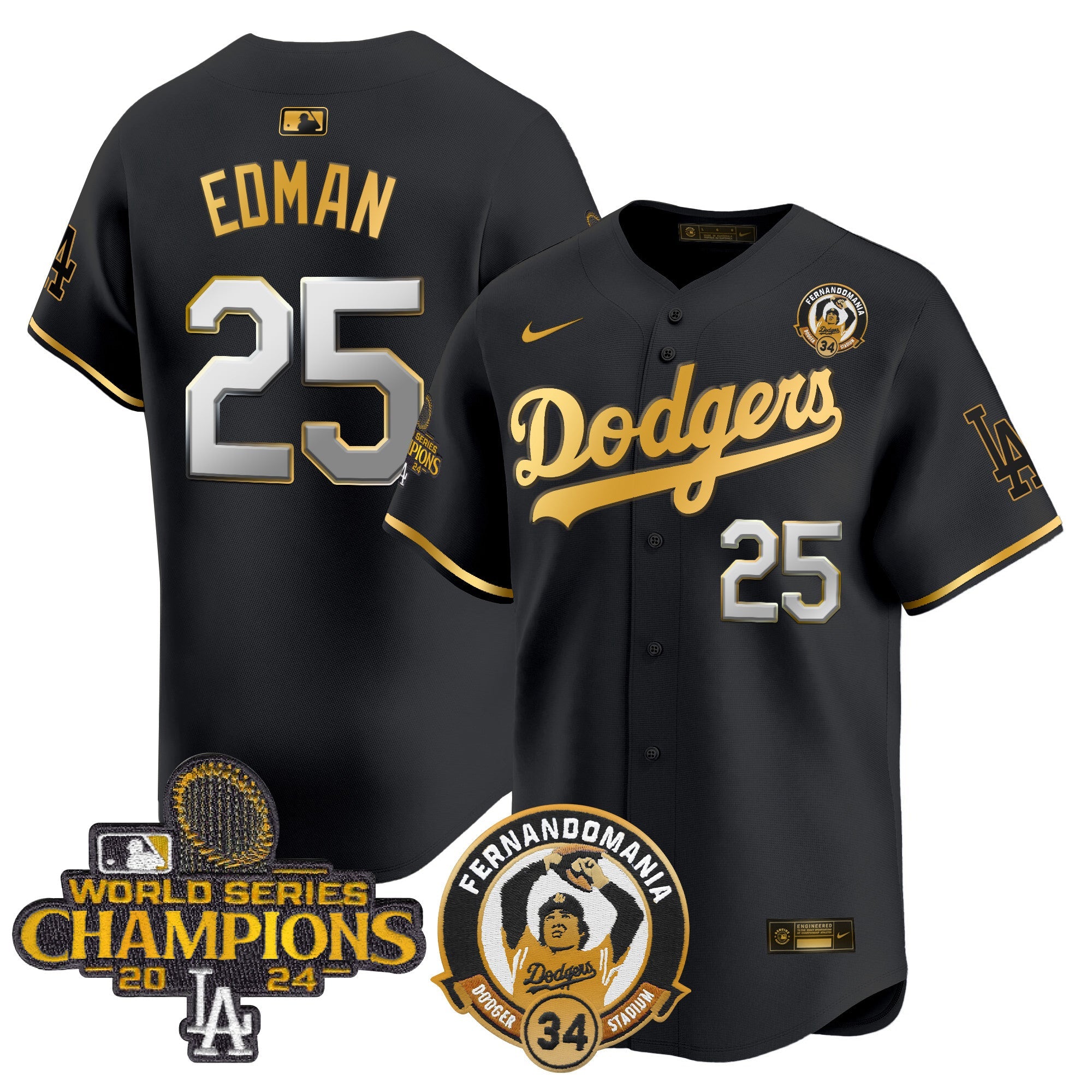 Men’s Fernando & 2024 World Series Champions Patch Vapor Premier Limited Jersey