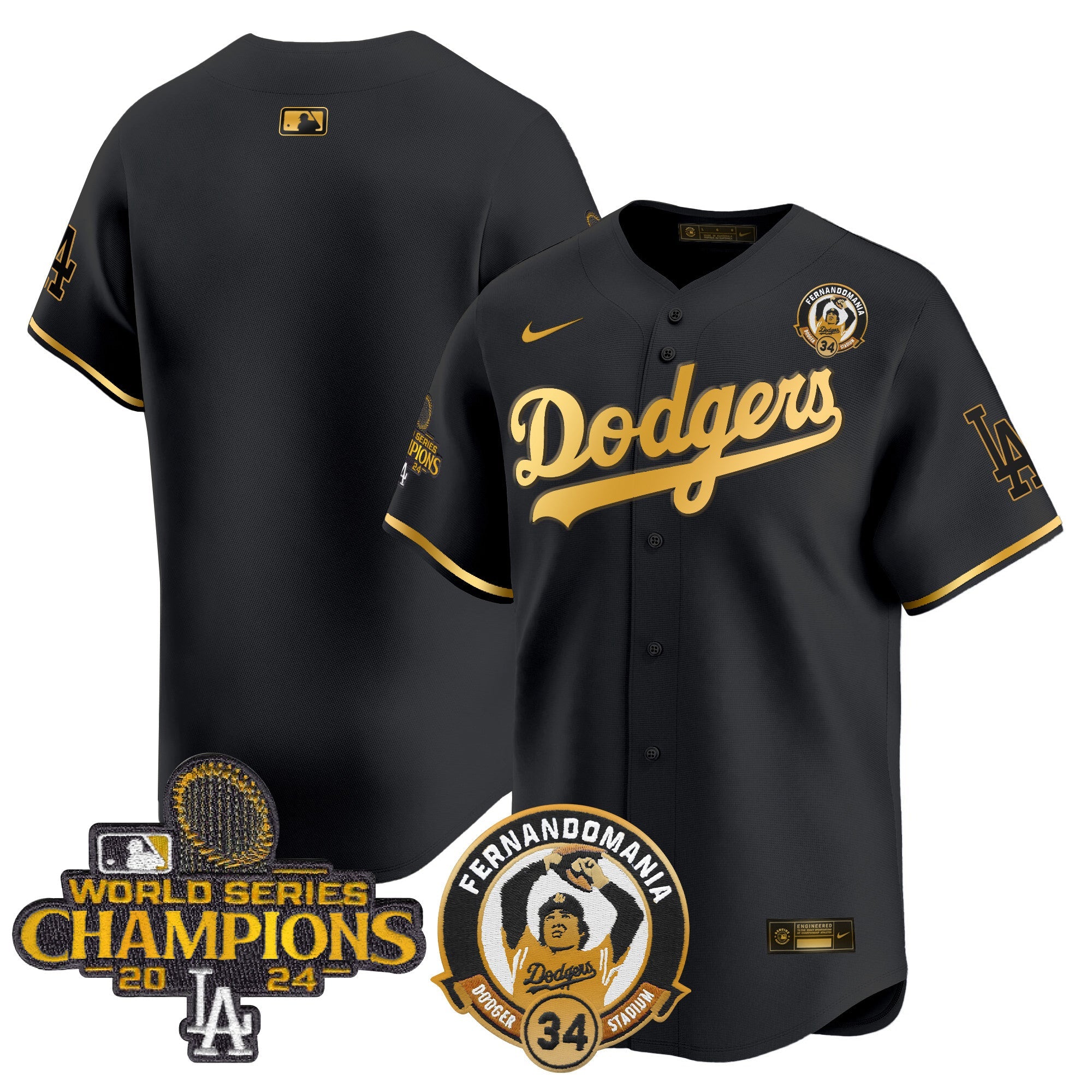 Men’s Fernando & 2024 World Series Champions Patch Vapor Premier Limited Jersey
