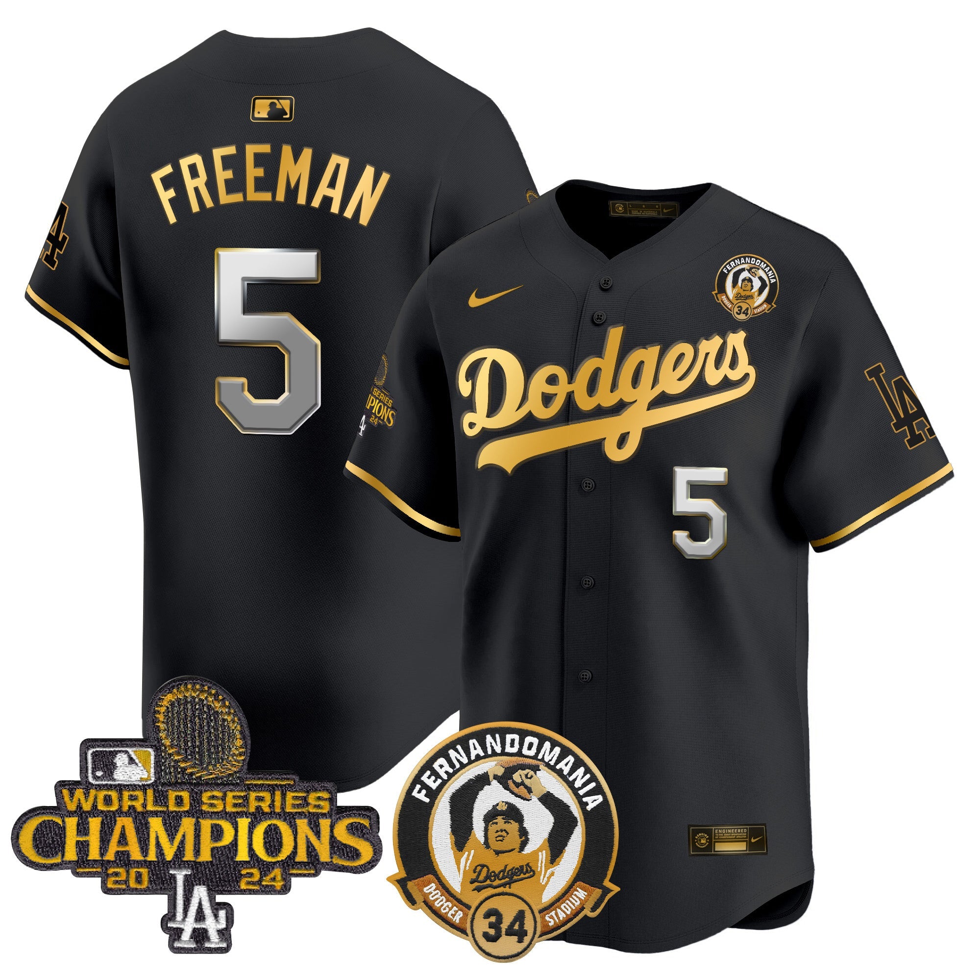 Men’s Fernando & 2024 World Series Champions Patch Vapor Premier Limited Jersey