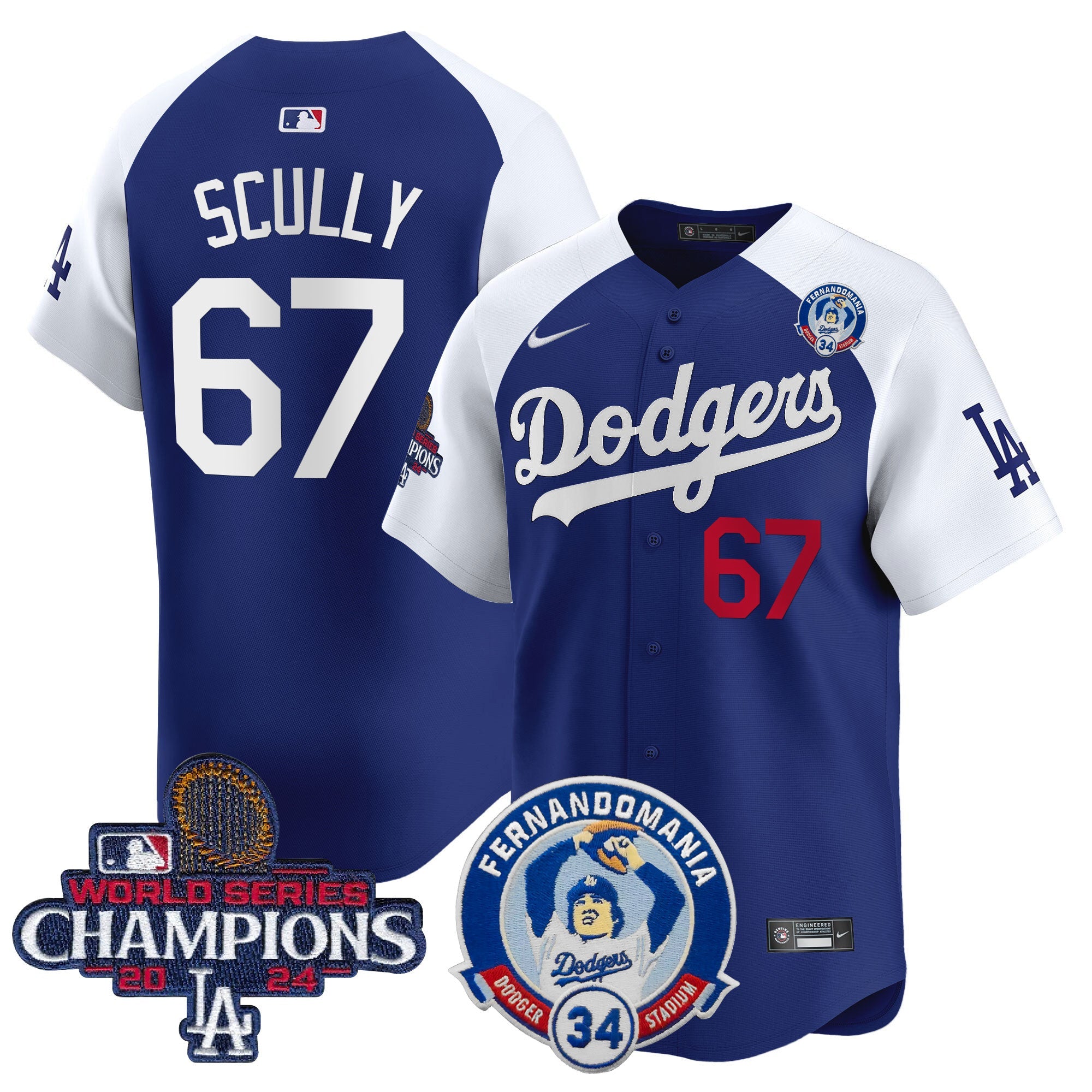 Men’s Fernando & 2024 World Series Champions Patch Vapor Premier Limited Jersey V2