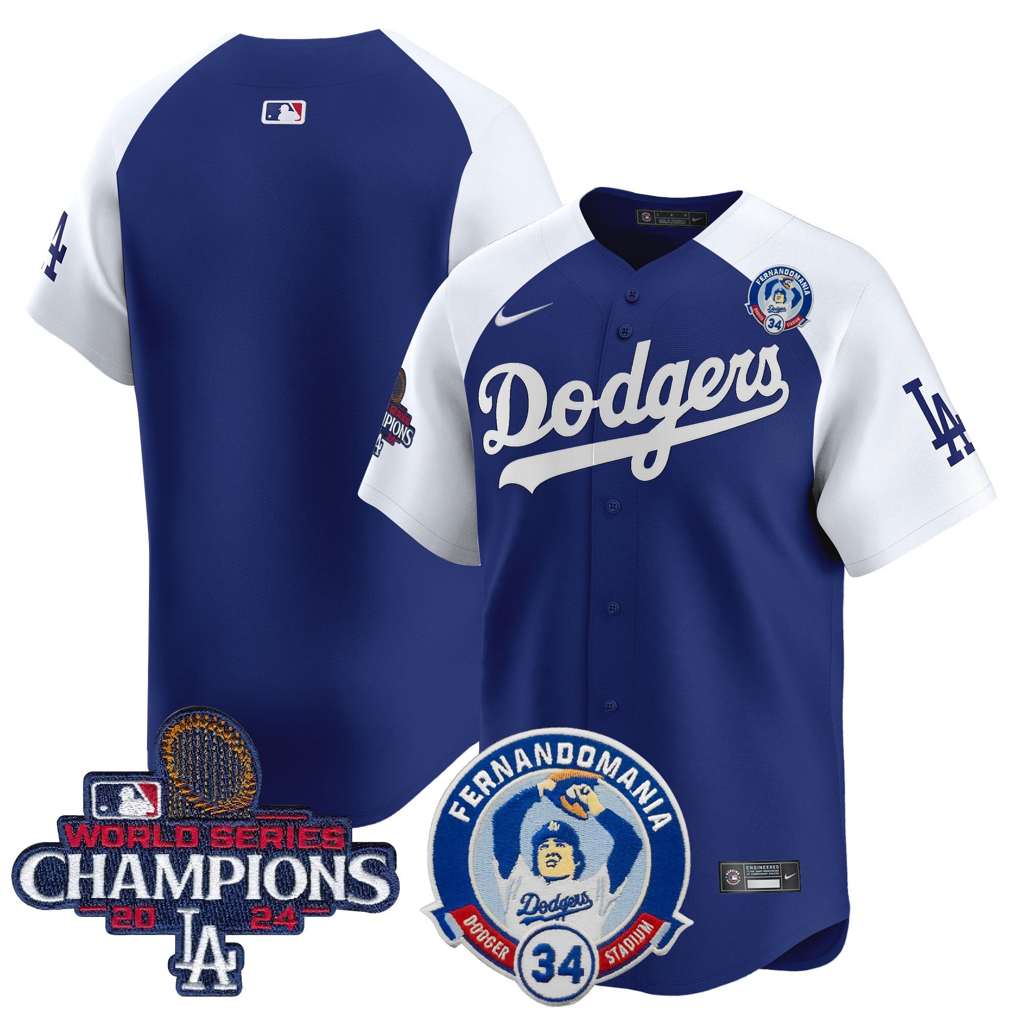Men’s Fernando & 2024 World Series Champions Patch Vapor Premier Limited Jersey V2