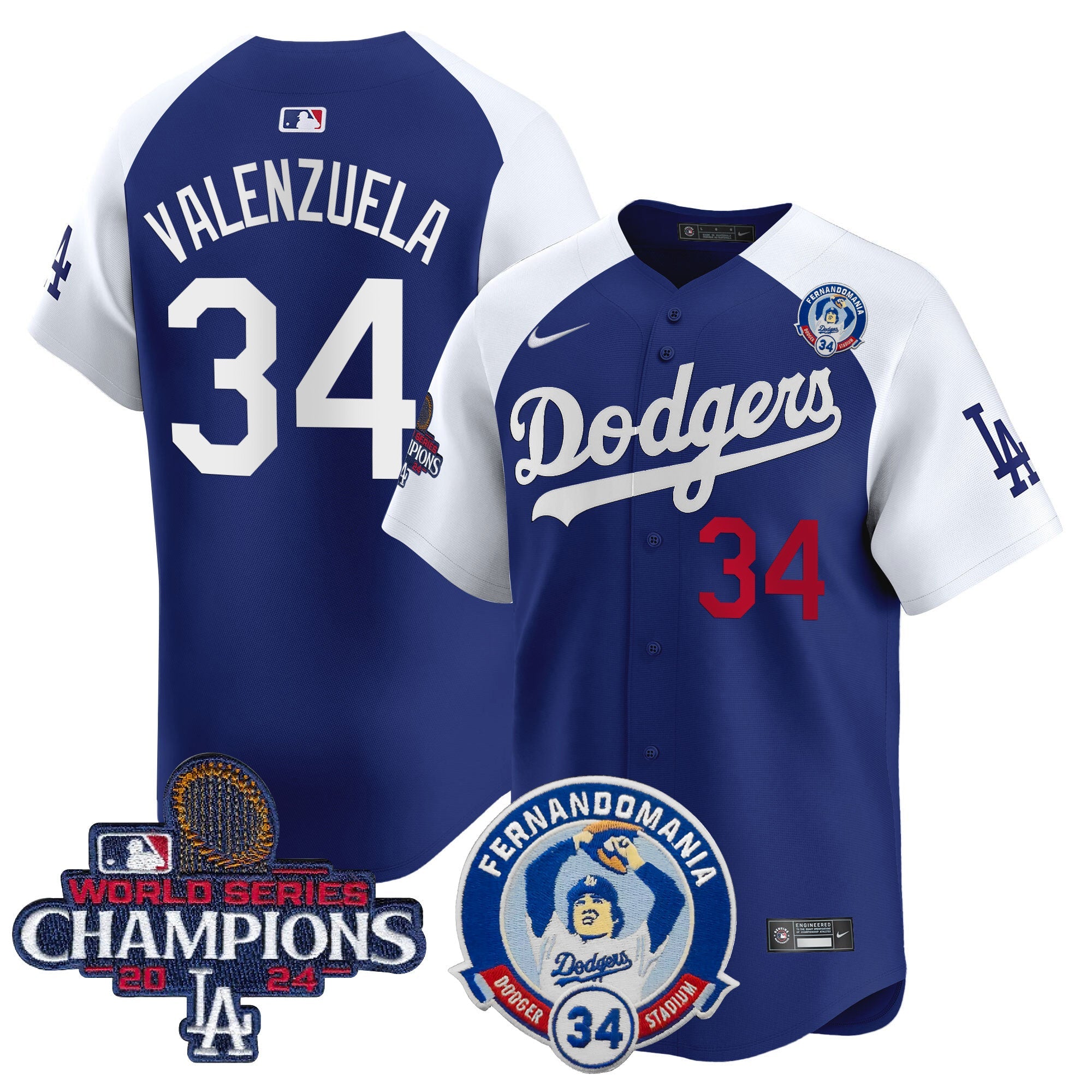 Men’s Fernando & 2024 World Series Champions Patch Vapor Premier Limited Jersey V2