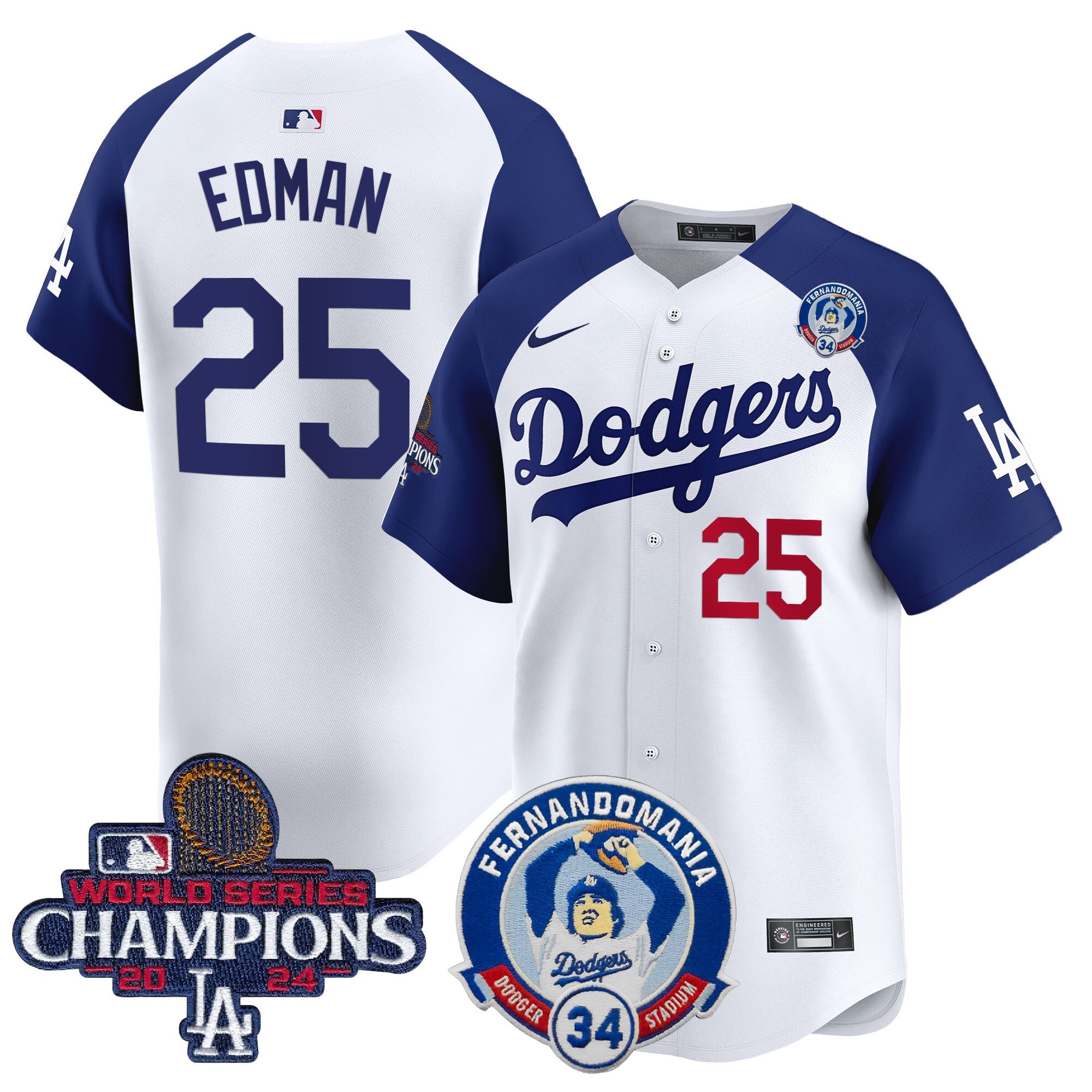 Men’s Fernando & 2024 World Series Champions Patch Vapor Premier Limited Jersey V2