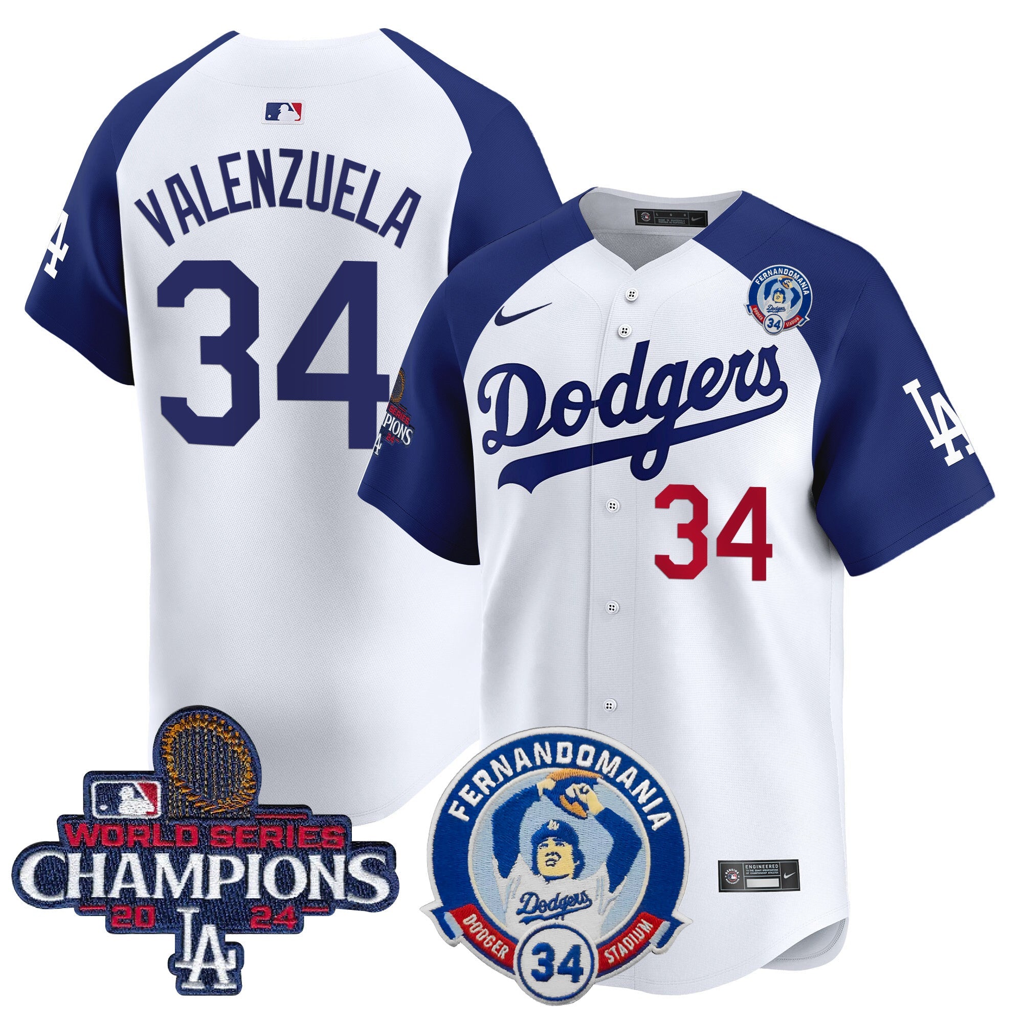 Men’s Fernando & 2024 World Series Champions Patch Vapor Premier Limited Jersey V2