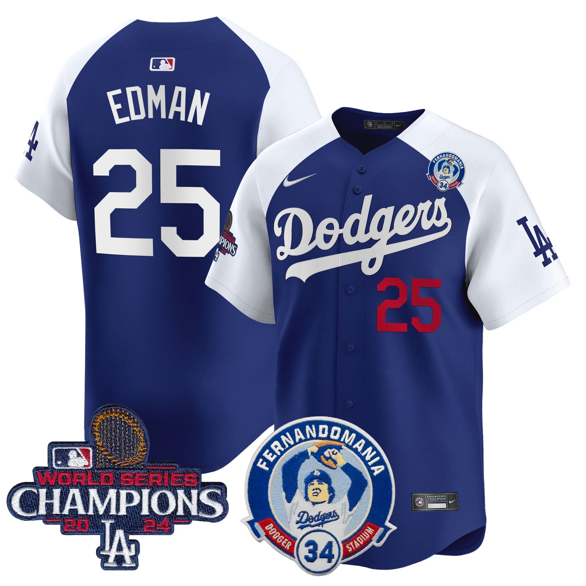 Men’s Fernando & 2024 World Series Champions Patch Vapor Premier Limited Jersey V2