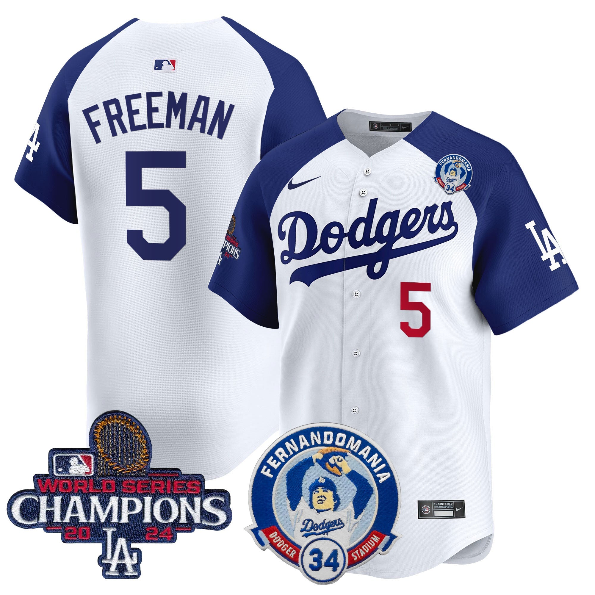 Men’s Fernando & 2024 World Series Champions Patch Vapor Premier Limited Jersey V2