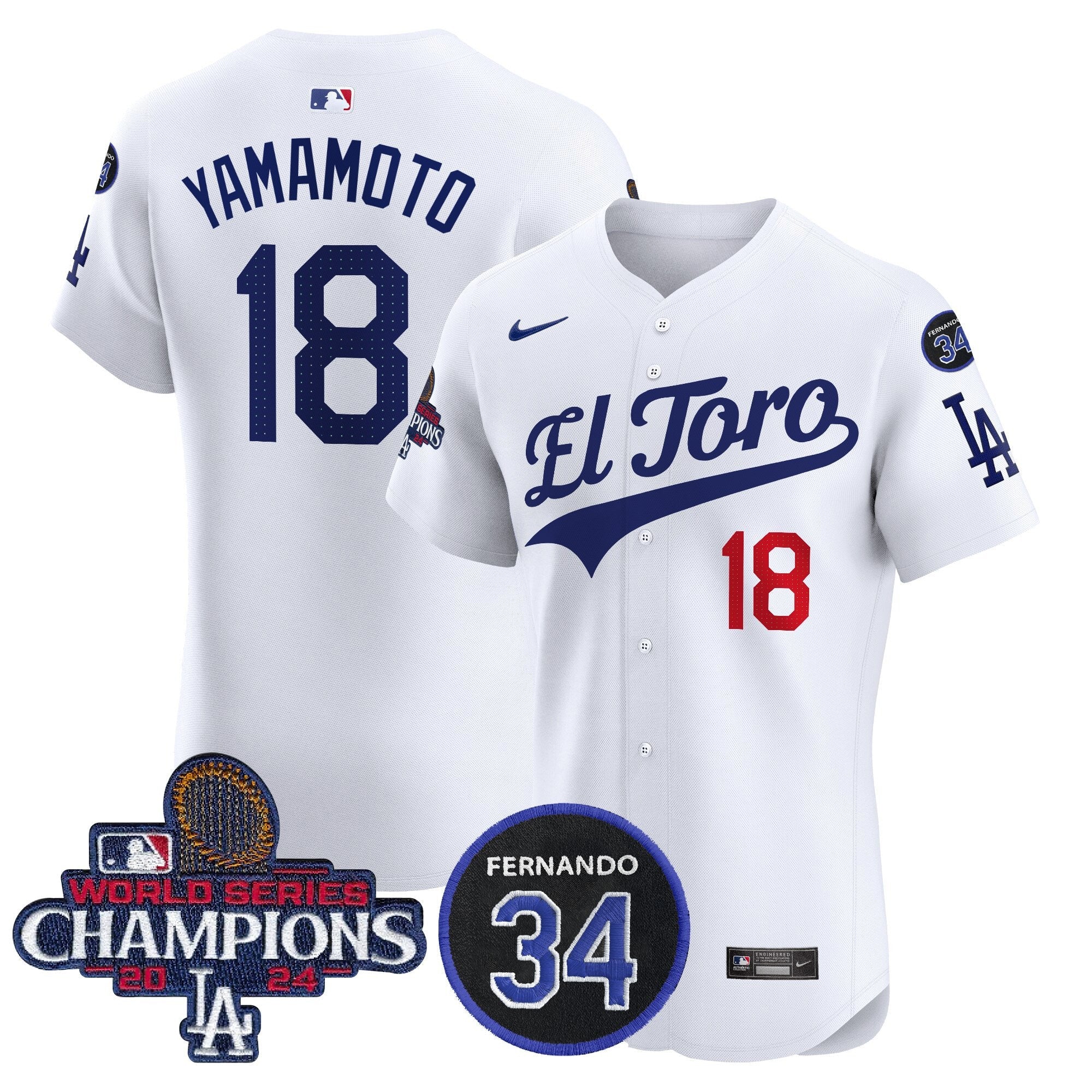Men’s El Toro 2024 World Series Champions Patch Vapor Premier Elite Jersey