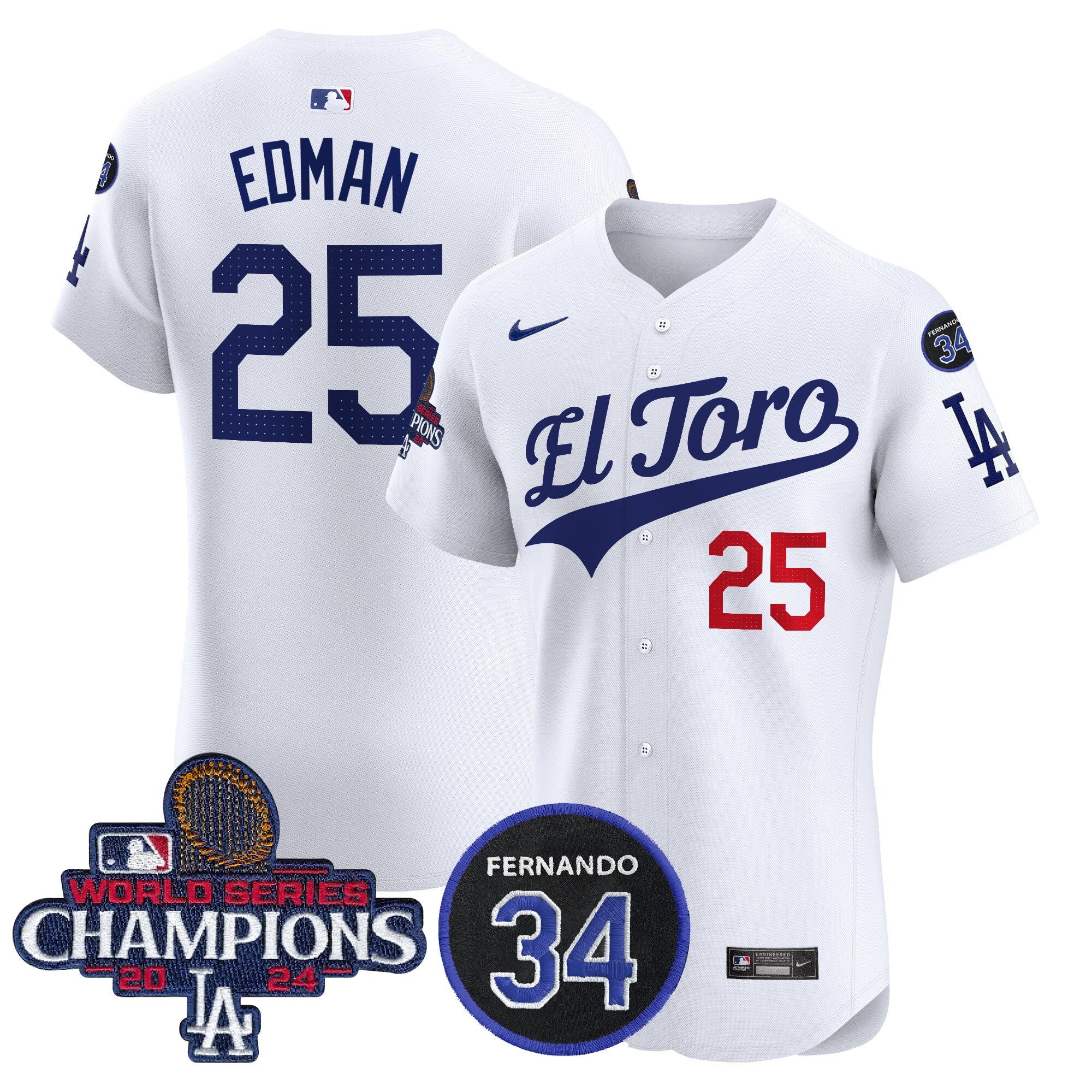Men’s El Toro 2024 World Series Champions Patch Vapor Premier Elite Jersey