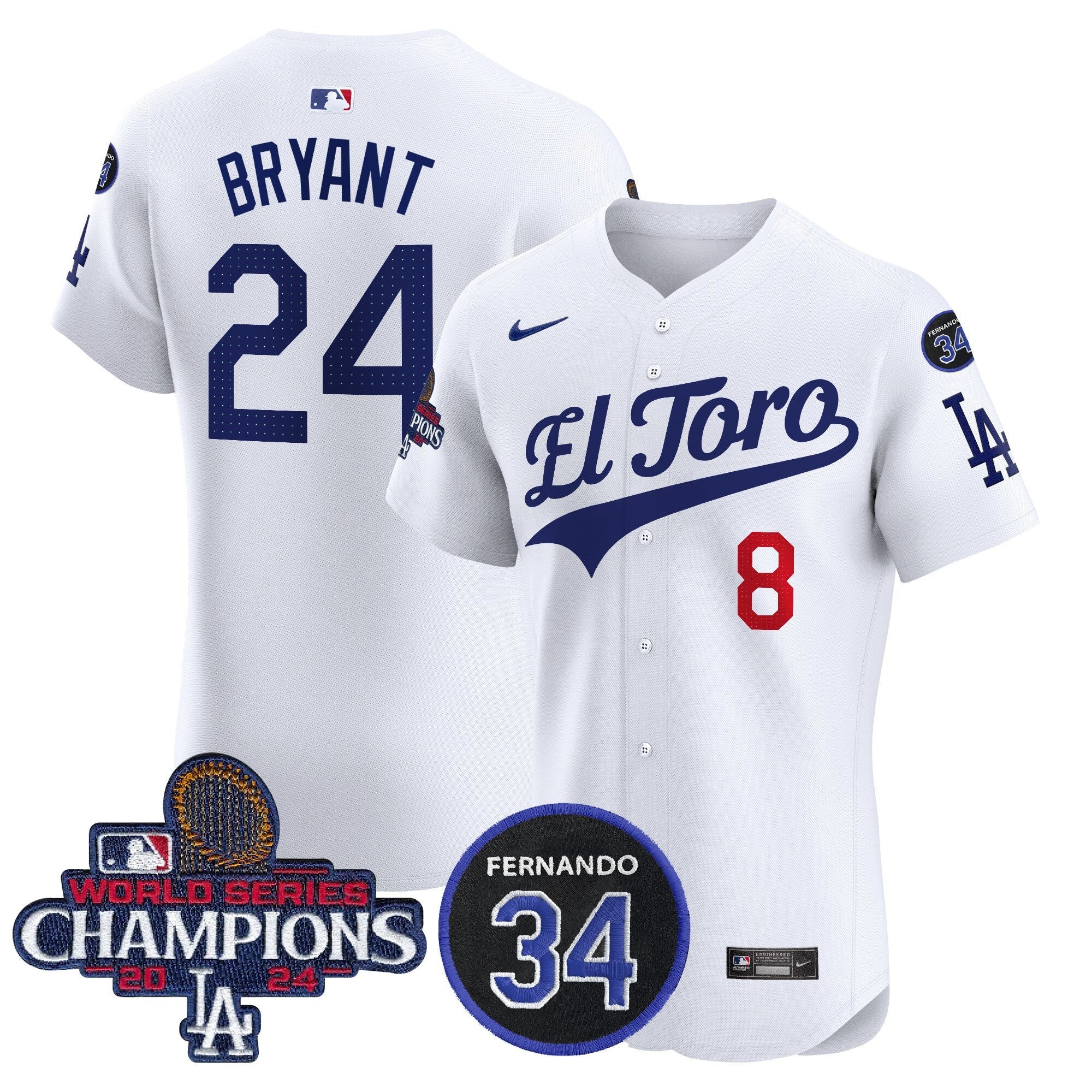 Men’s El Toro 2024 World Series Champions Patch Vapor Premier Elite Jersey