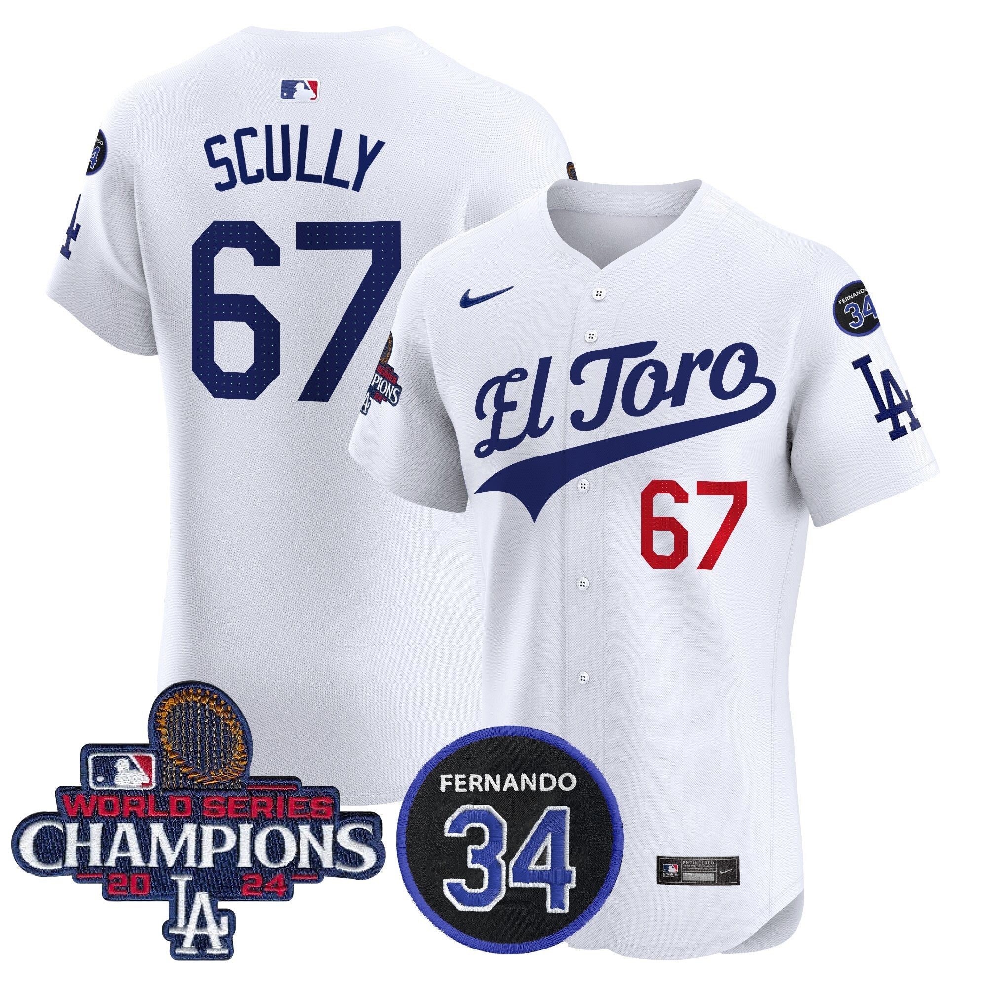 Men’s El Toro 2024 World Series Champions Patch Vapor Premier Elite Jersey