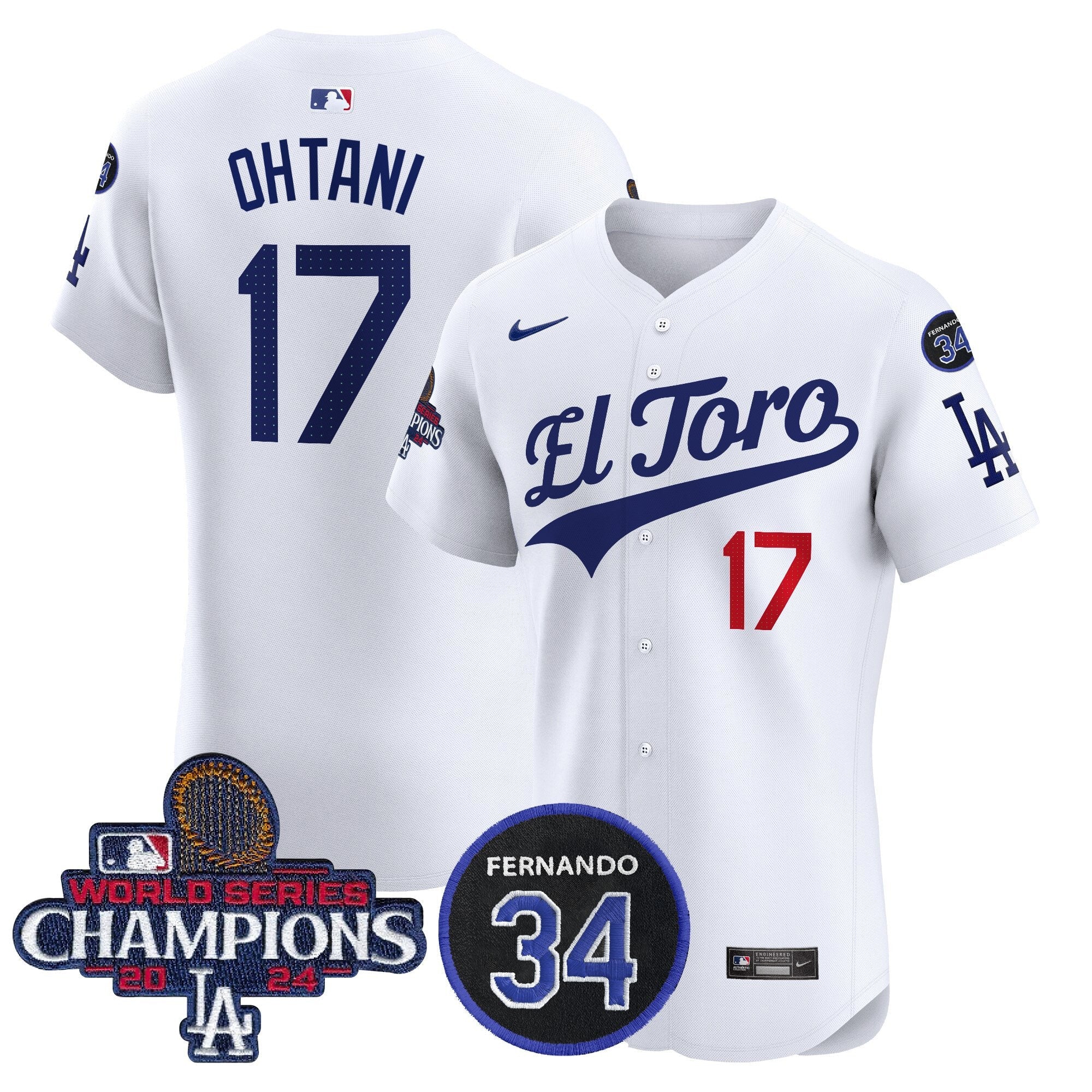 Men’s El Toro 2024 World Series Champions Patch Vapor Premier Elite Jersey