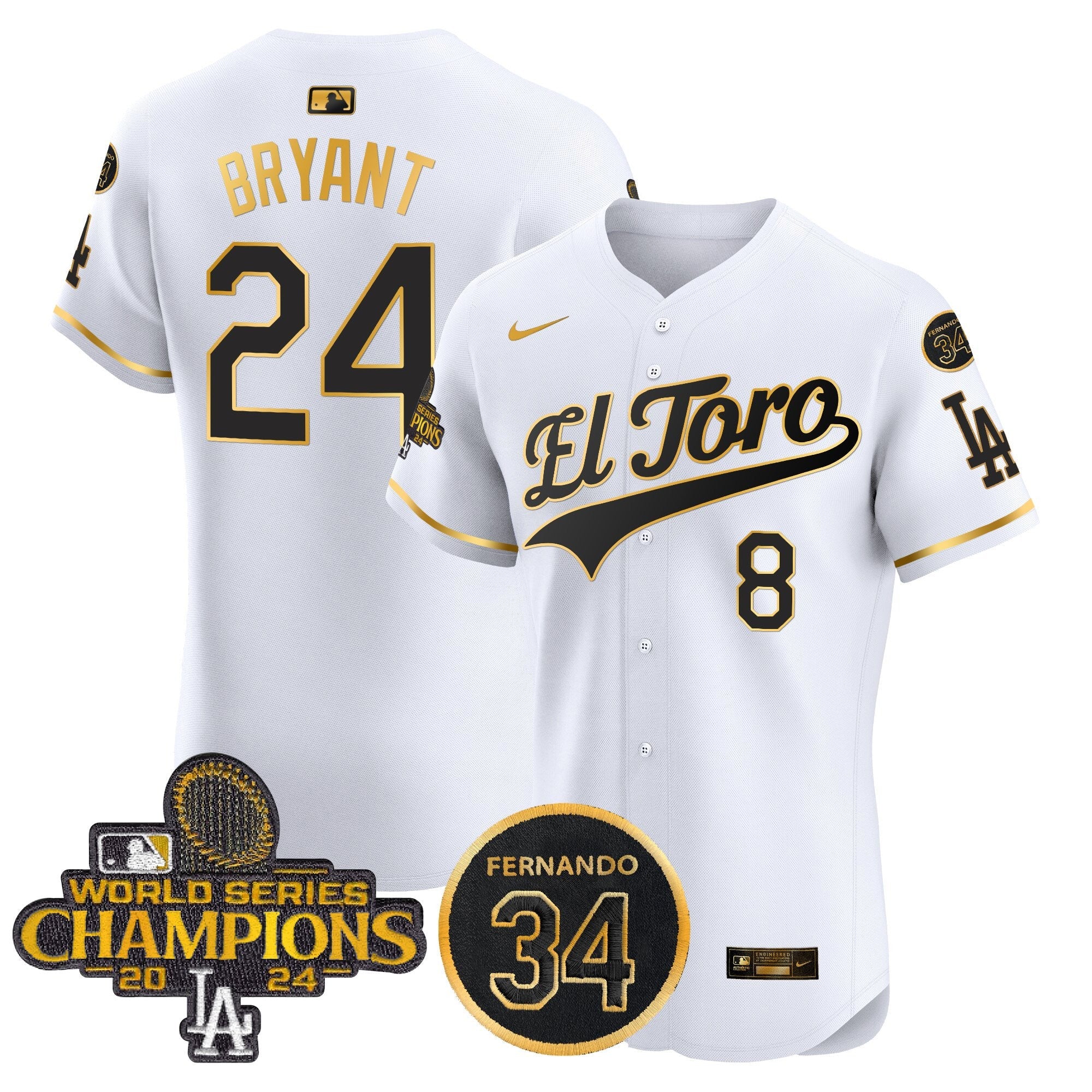 Men’s El Toro 2024 World Series Champions Patch Vapor Premier Elite Jersey