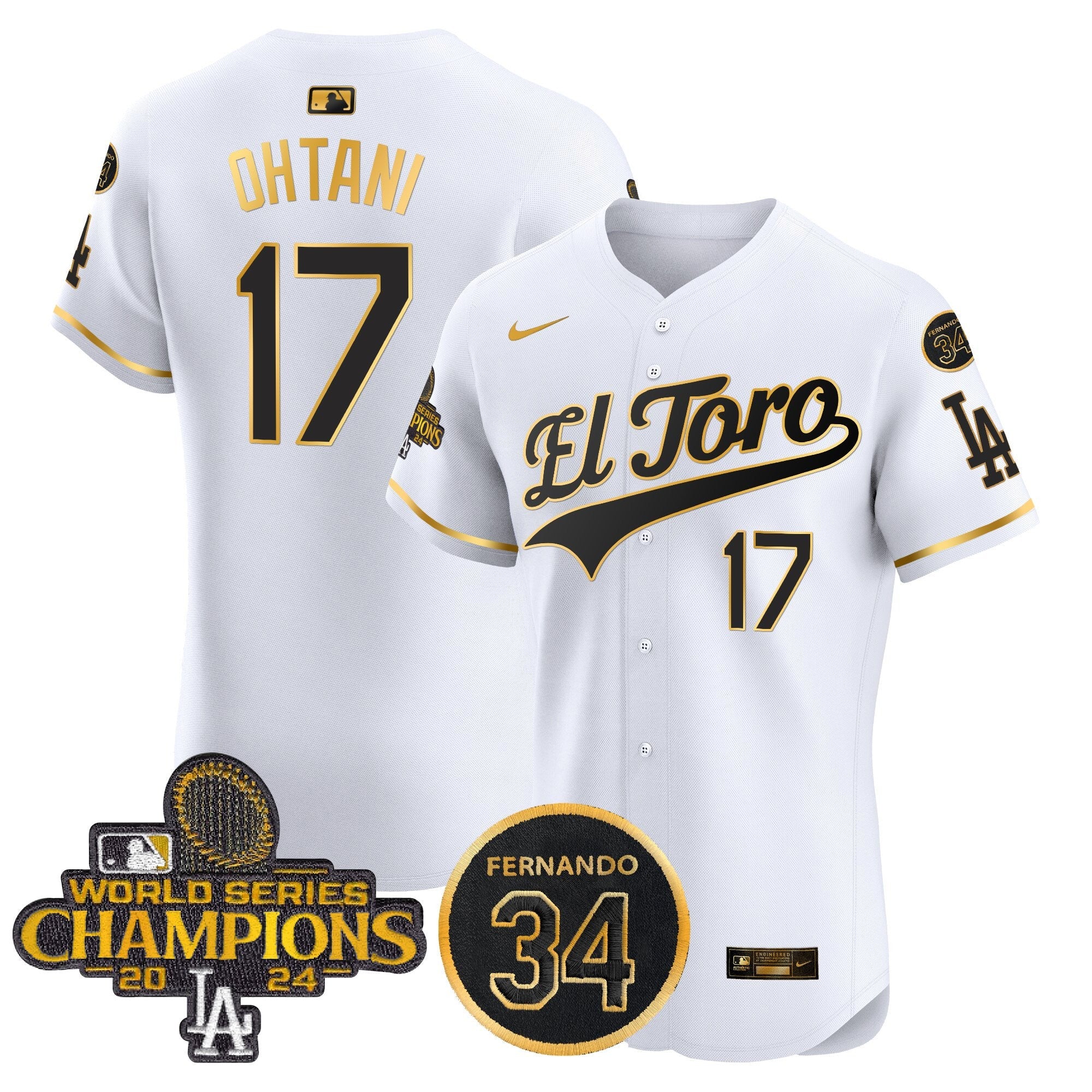 Men’s El Toro 2024 World Series Champions Patch Vapor Premier Elite Jersey