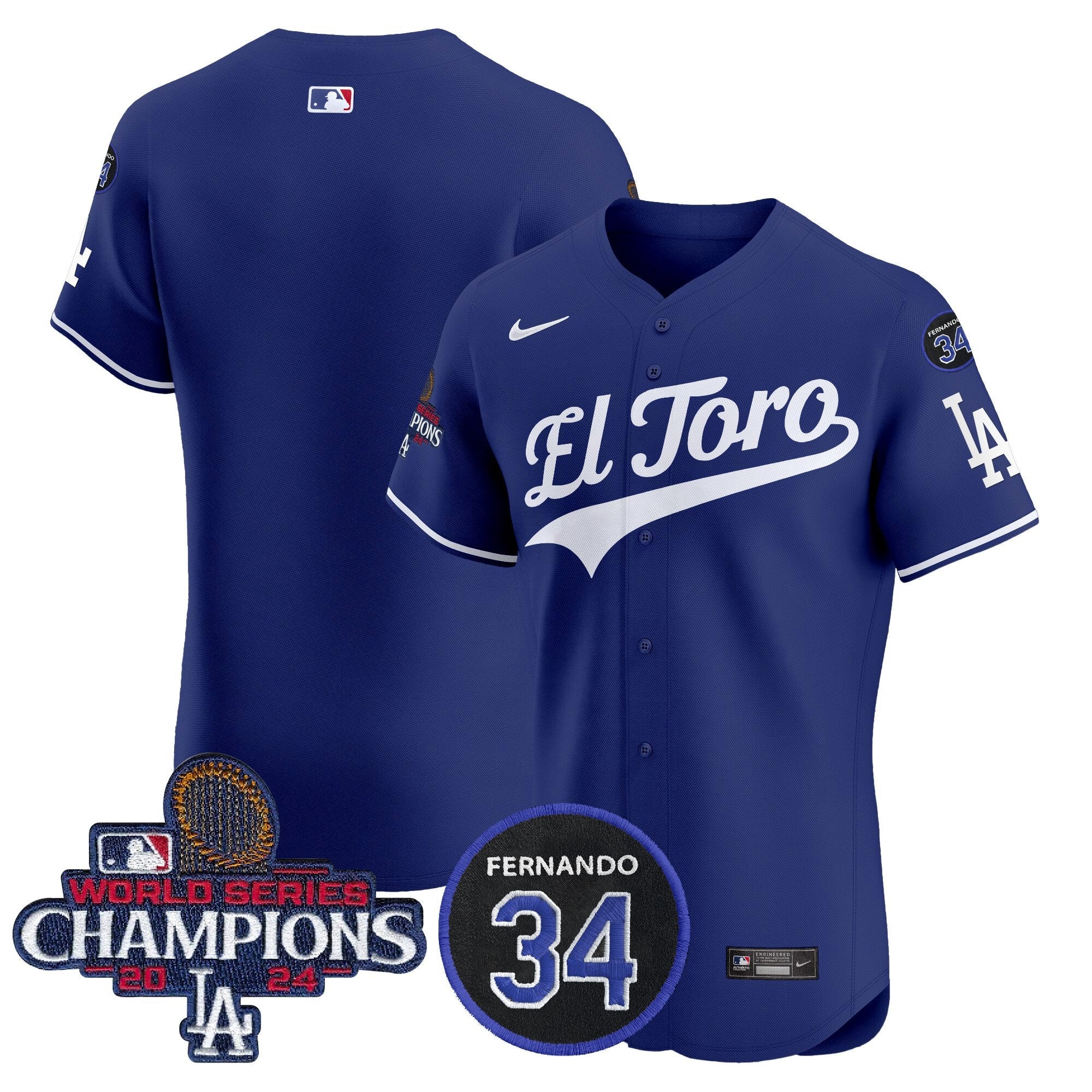 Men’s El Toro 2024 World Series Champions Patch Vapor Premier Elite Jersey
