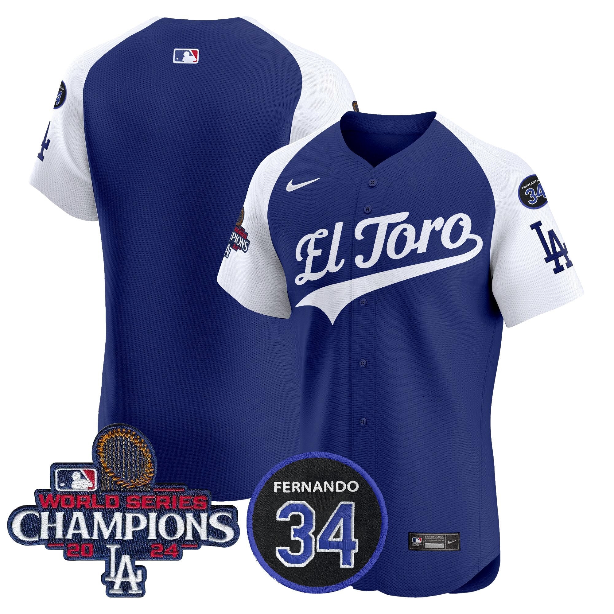 Men’s El Toro 2024 World Series Champions Patch Vapor Premier Elite Jersey