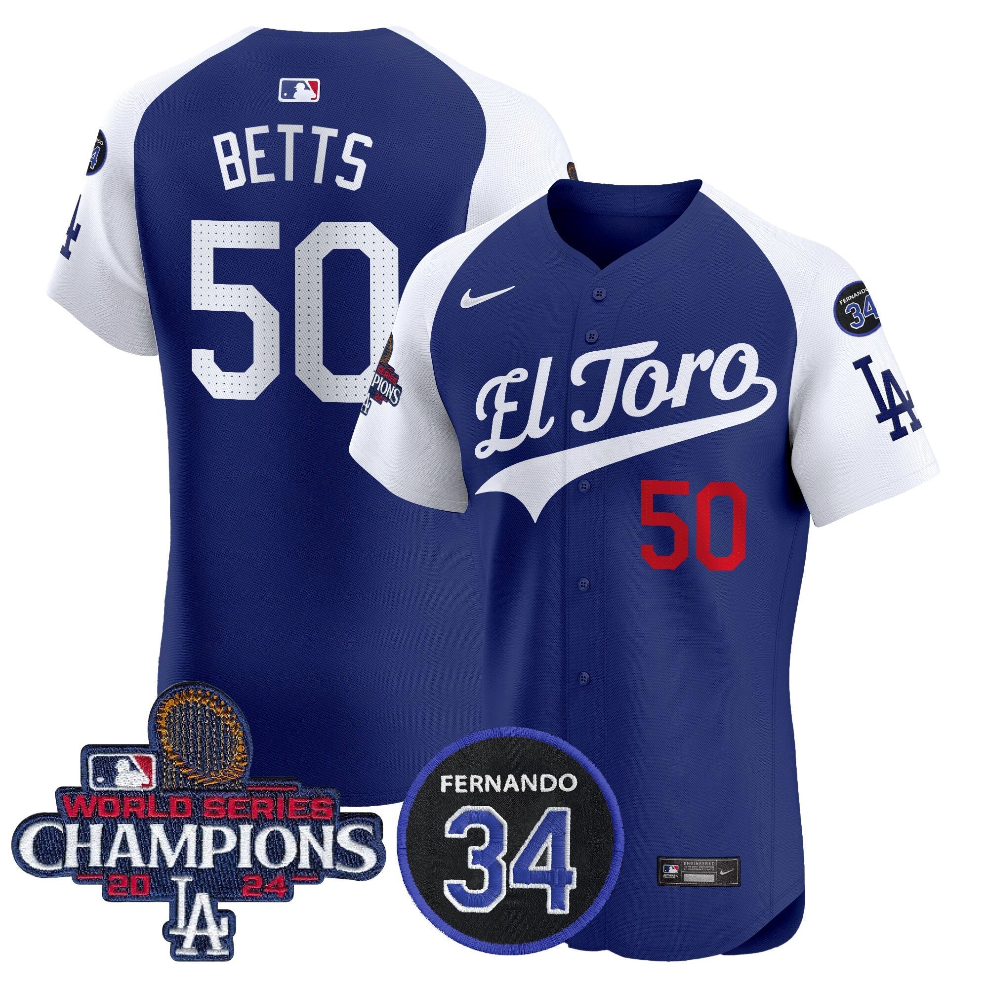 Men’s El Toro 2024 World Series Champions Patch Vapor Premier Elite Jersey