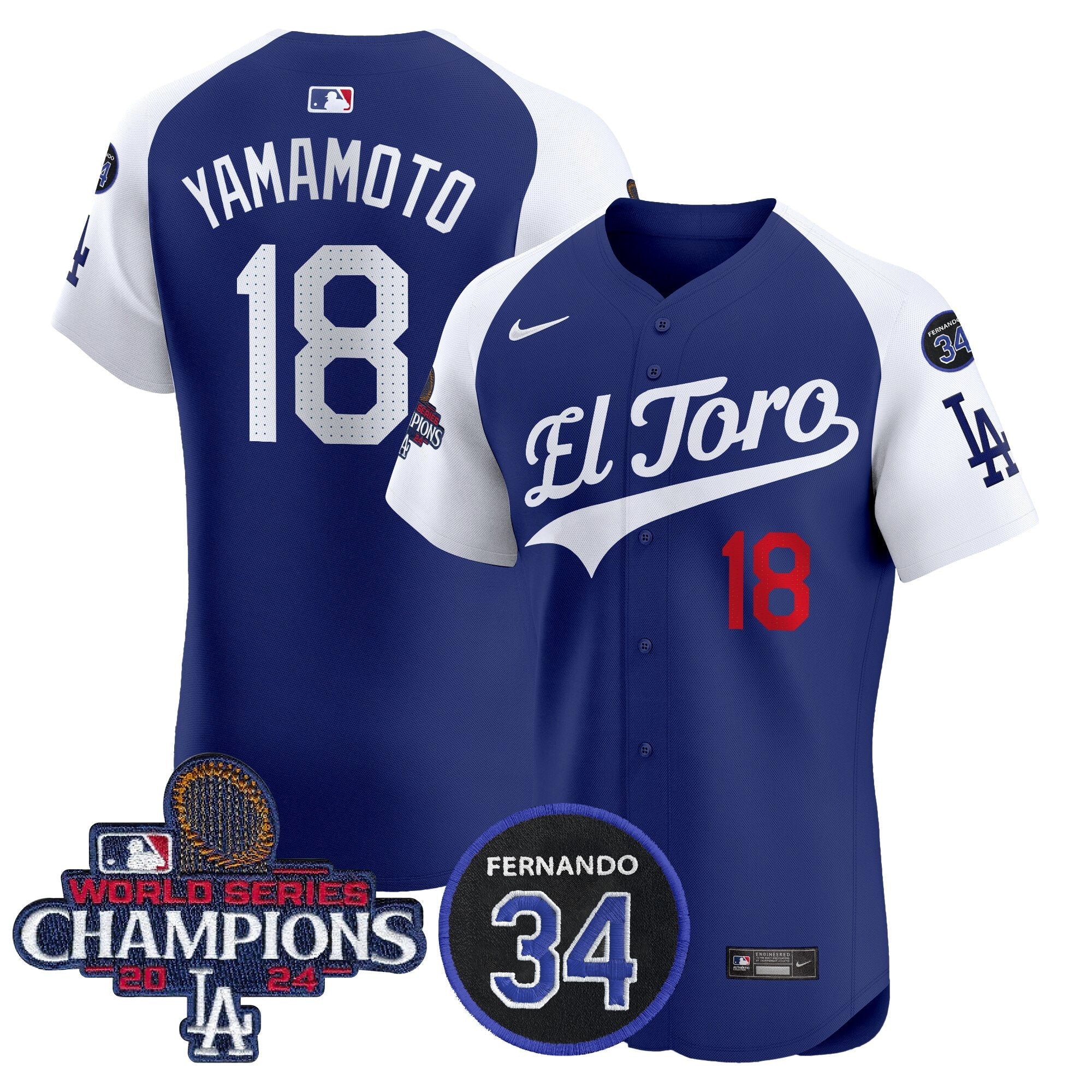 Men’s El Toro 2024 World Series Champions Patch Vapor Premier Elite Jersey