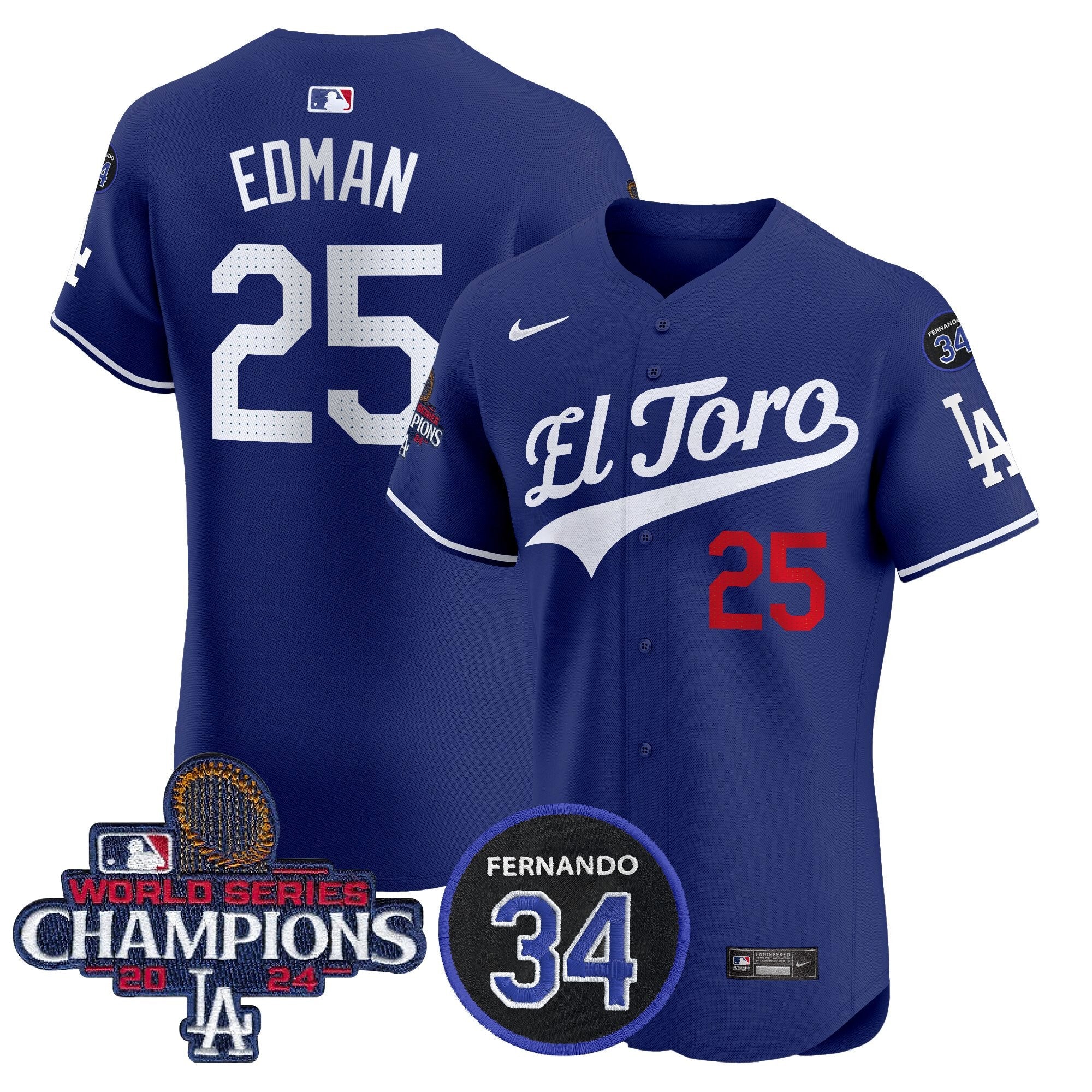 Men’s El Toro 2024 World Series Champions Patch Vapor Premier Elite Jersey