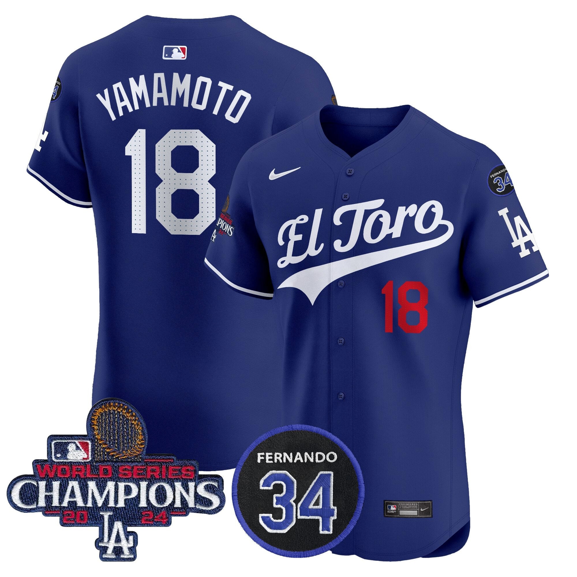 Men’s El Toro 2024 World Series Champions Patch Vapor Premier Elite Jersey