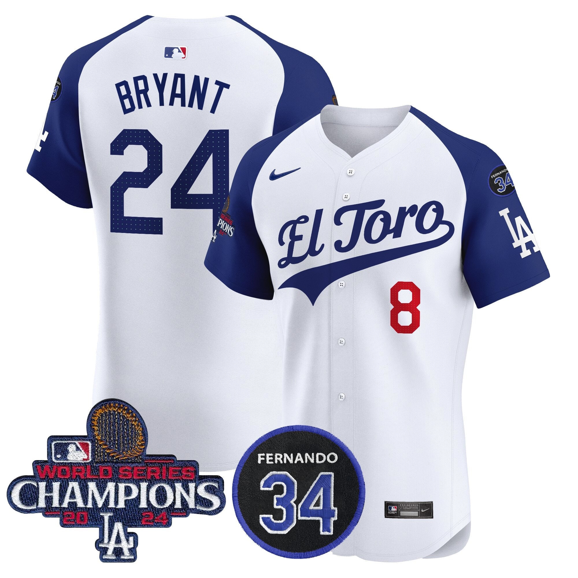 Men’s El Toro 2024 World Series Champions Patch Vapor Premier Elite Jersey