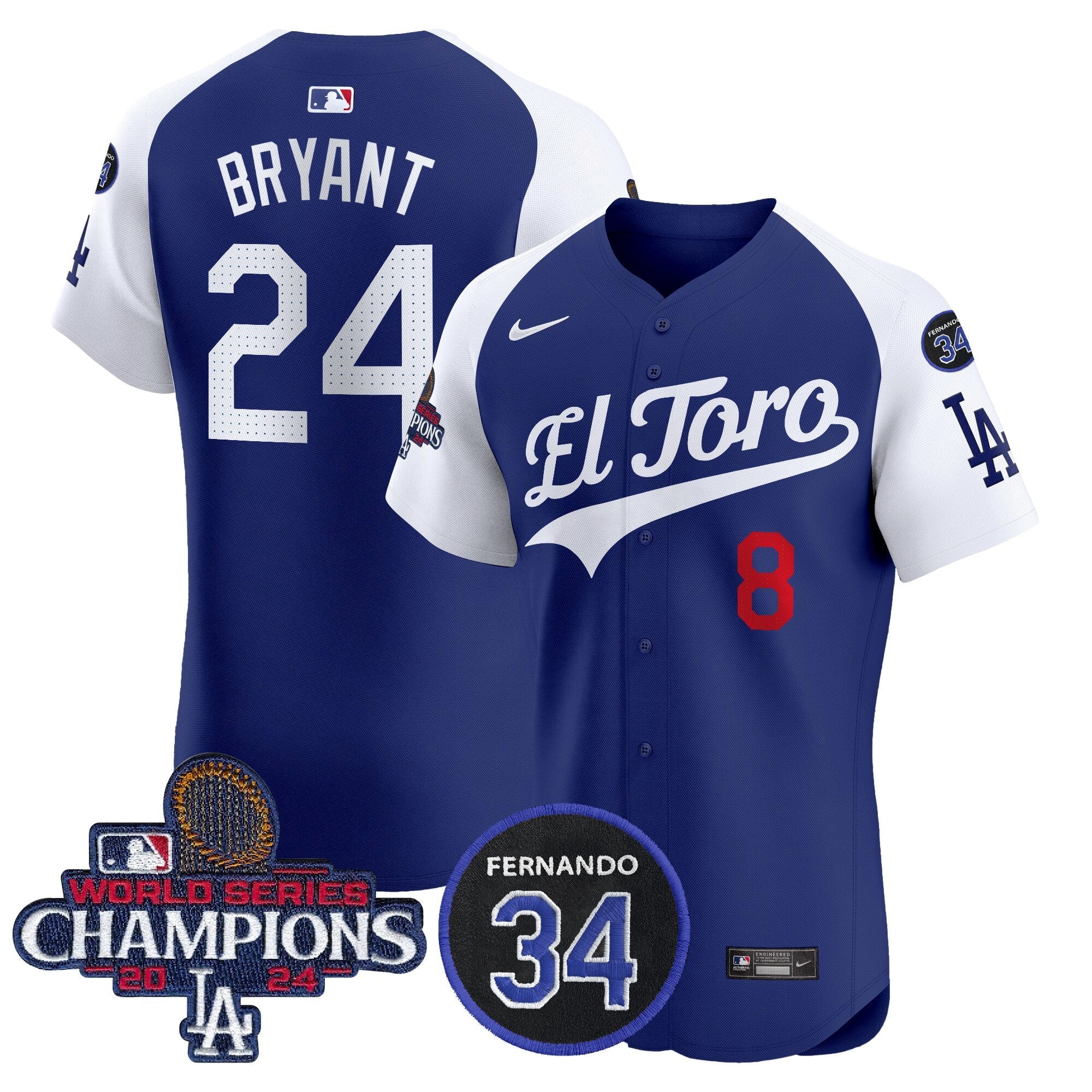 Men’s El Toro 2024 World Series Champions Patch Vapor Premier Elite Jersey
