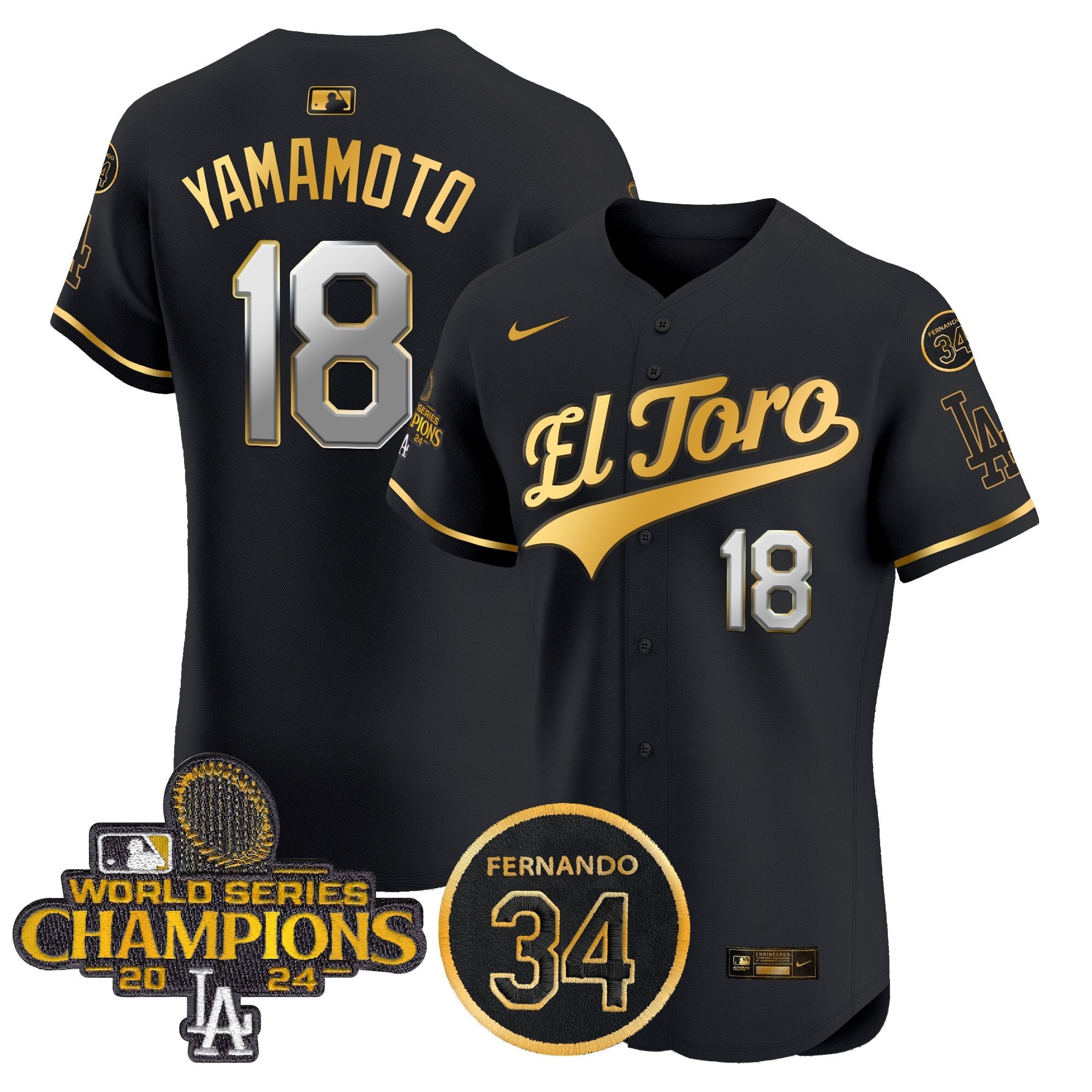 Men’s El Toro 2024 World Series Champions Patch Vapor Premier Elite Jersey
