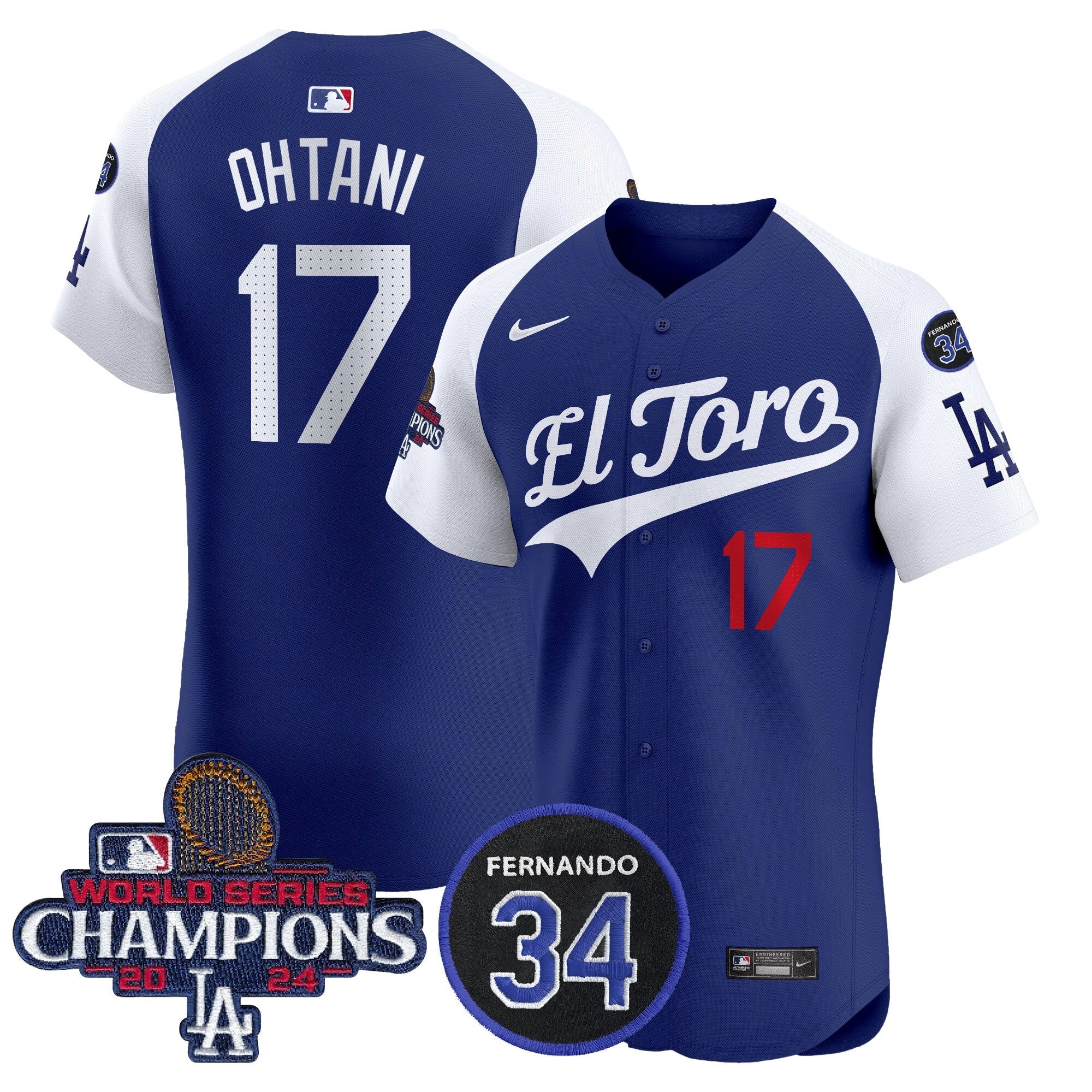 Men’s El Toro 2024 World Series Champions Patch Vapor Premier Elite Jersey
